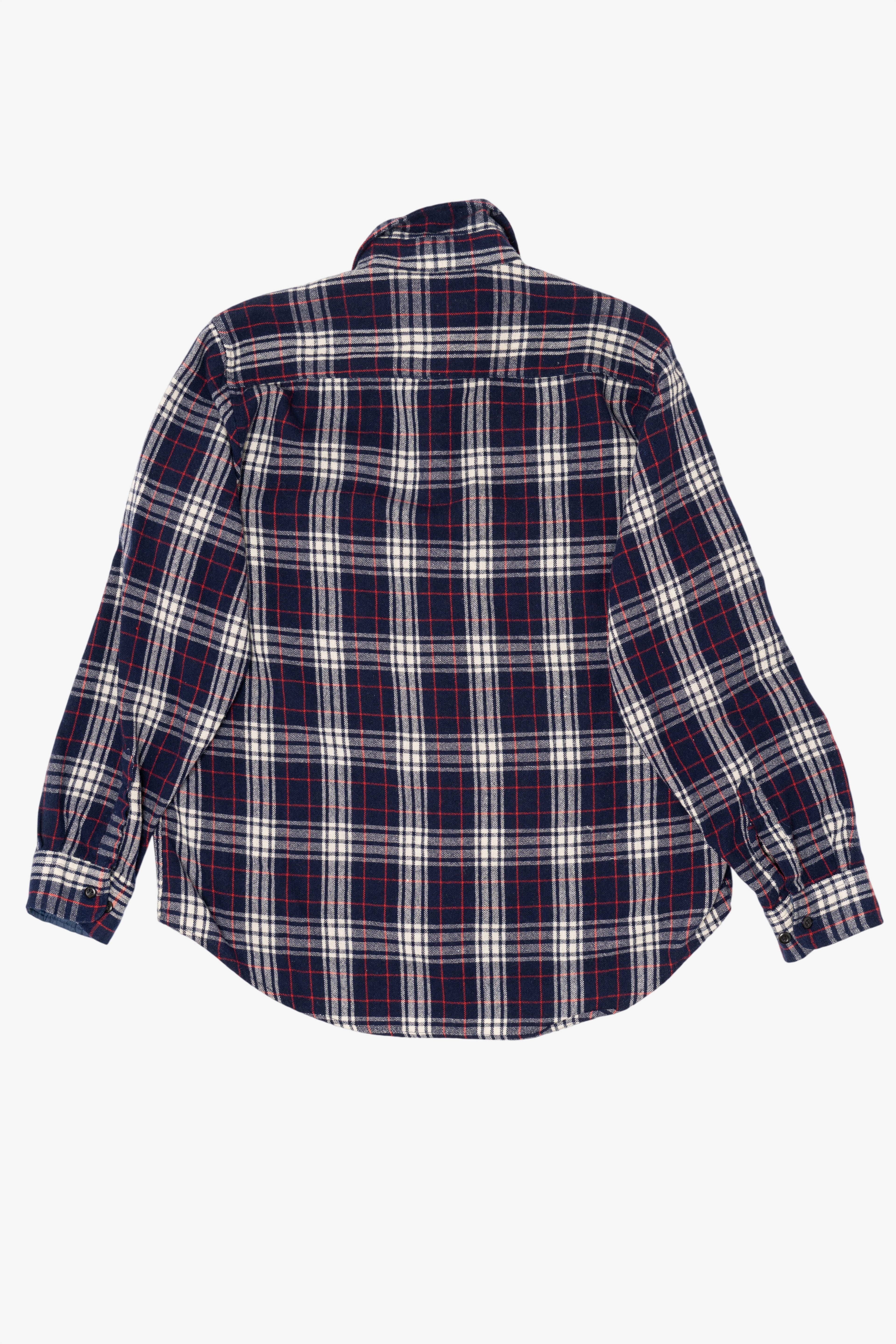 Vintage Navy Blue Fieldmaster Flannel Button Up Shirt (1990s)
