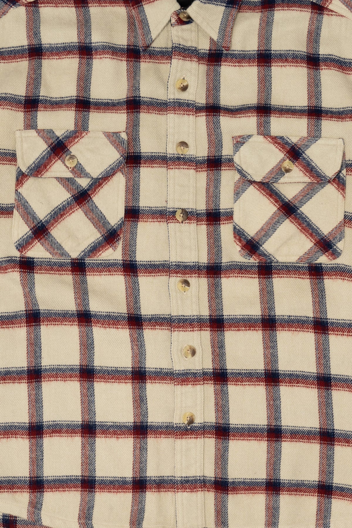 Vintage Beige Cactus Black Label Flannel Button Up Shirt (1990s)