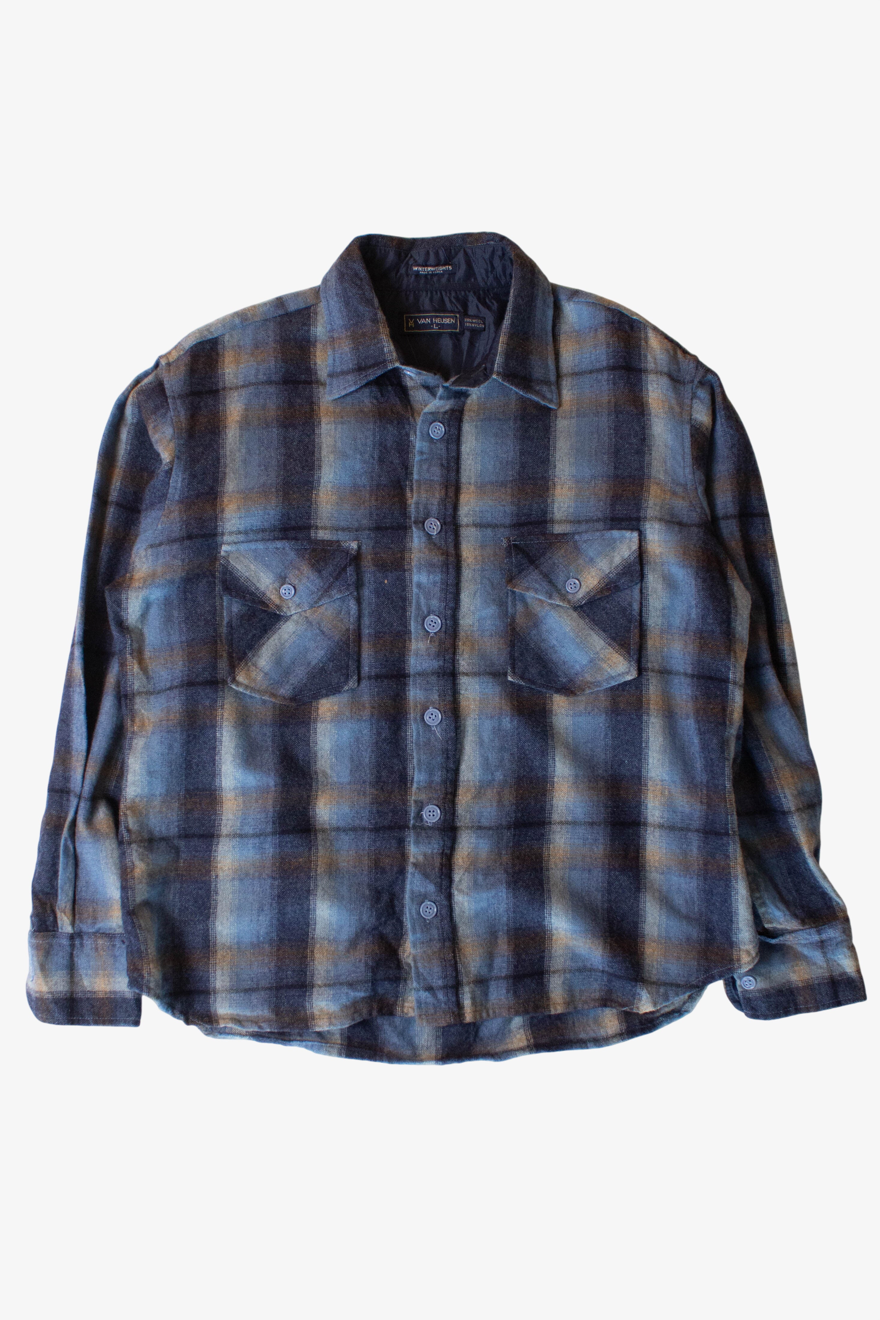 Vintage Van Heusen Winterweight Flannel Shirt (1980s)