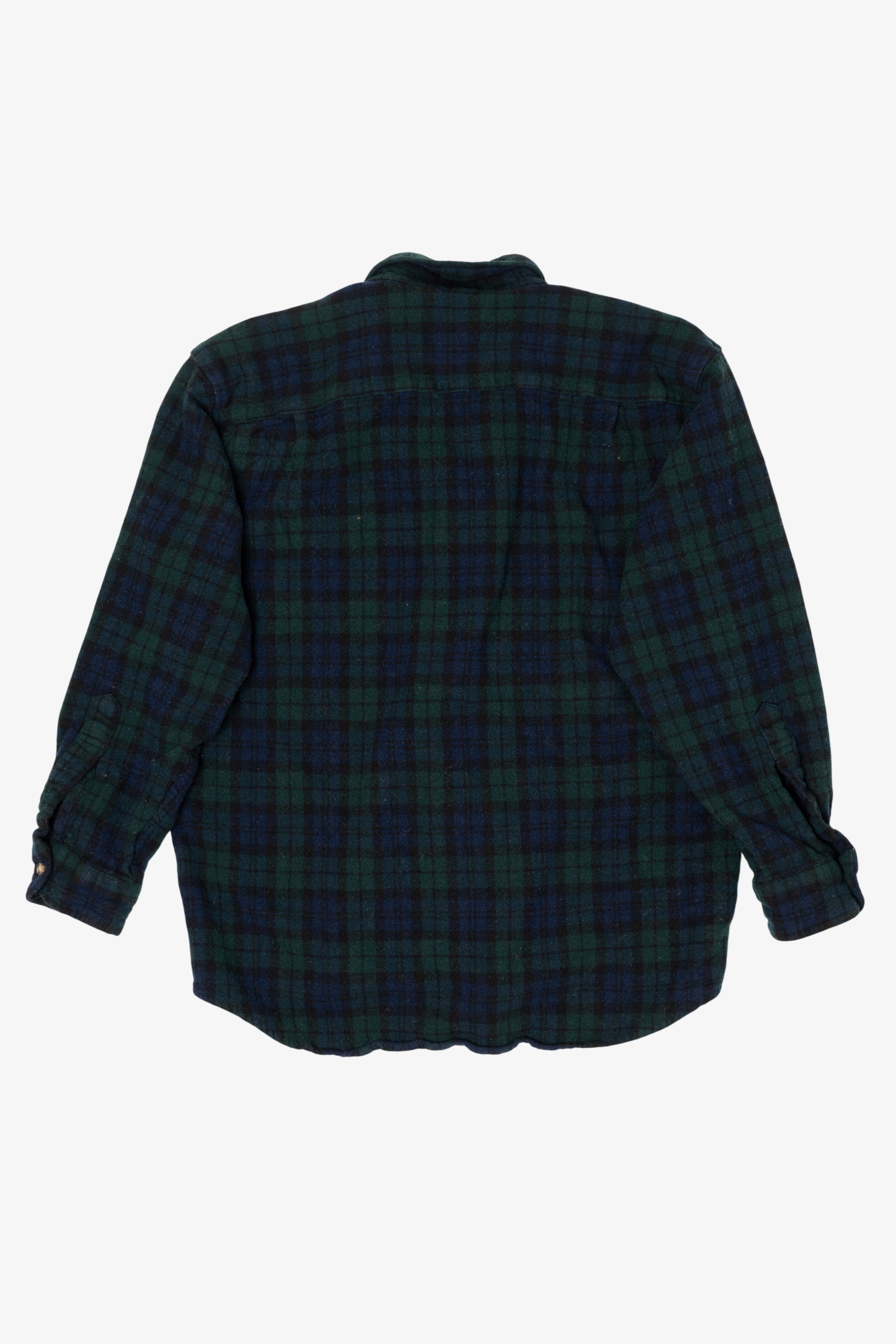 Vintage Dark Green Pendleton Authentic Black Watch Tartan Button Up Shirt (1980s)