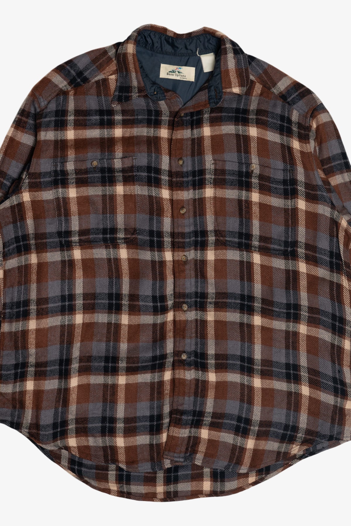 Vintage Basic Options Outdoors Double Pocket Flannel (1990s)
