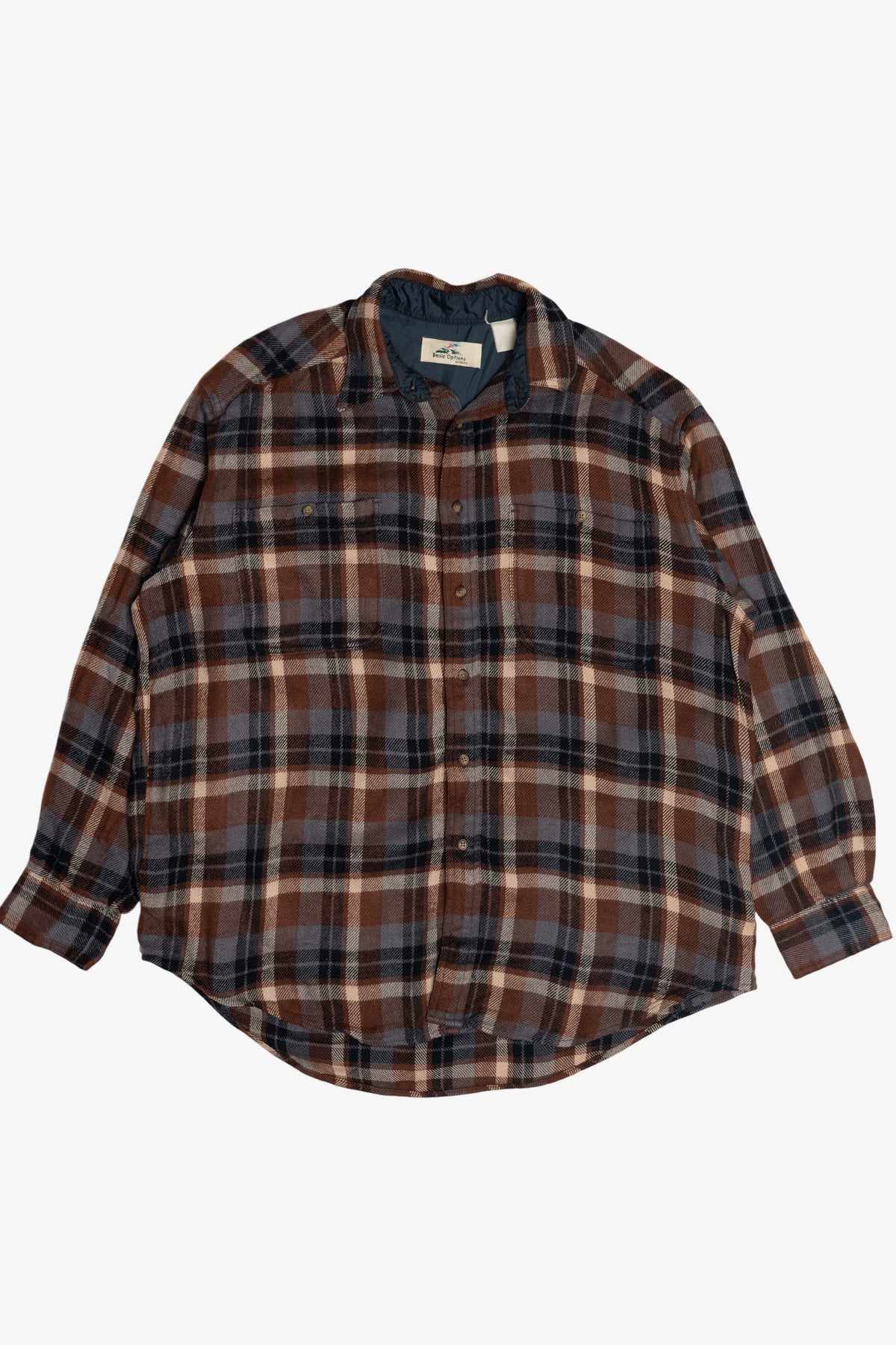 Vintage Basic Options Outdoors Double Pocket Flannel (1990s)