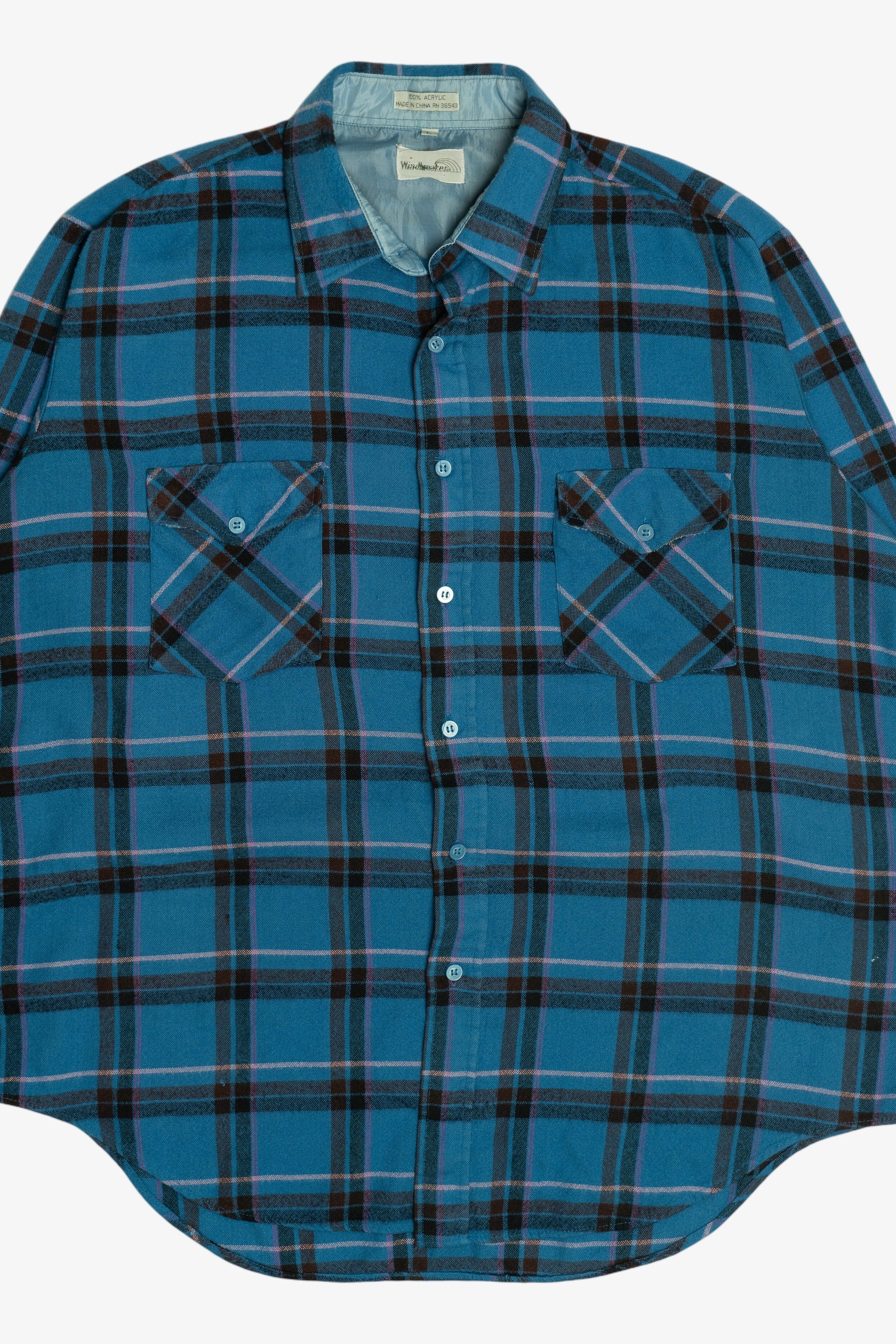 Vintage Windbreaker Double Pocket Flannel (1980s)
