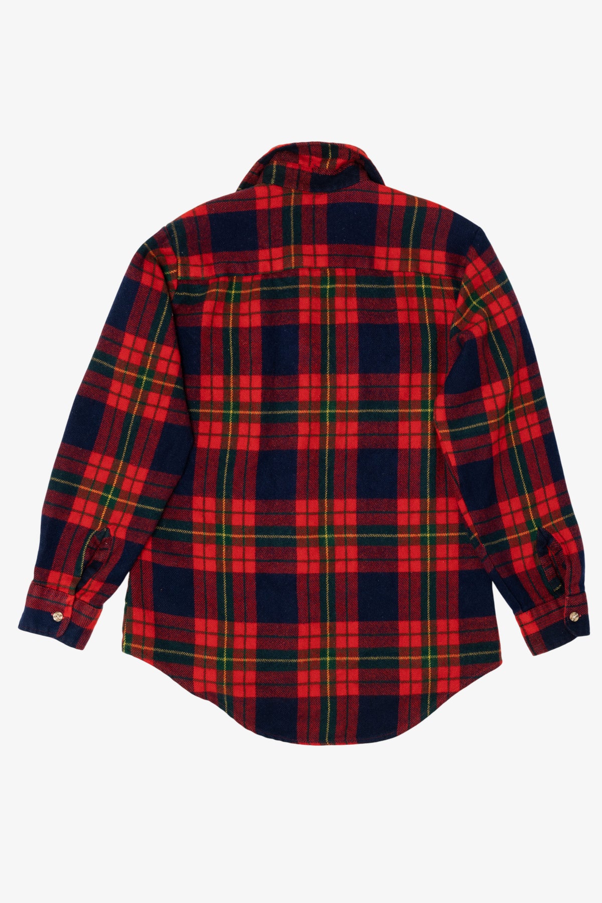 Vintage Red Marshall Field & Company Button Up Flannel Shirt (1970s)