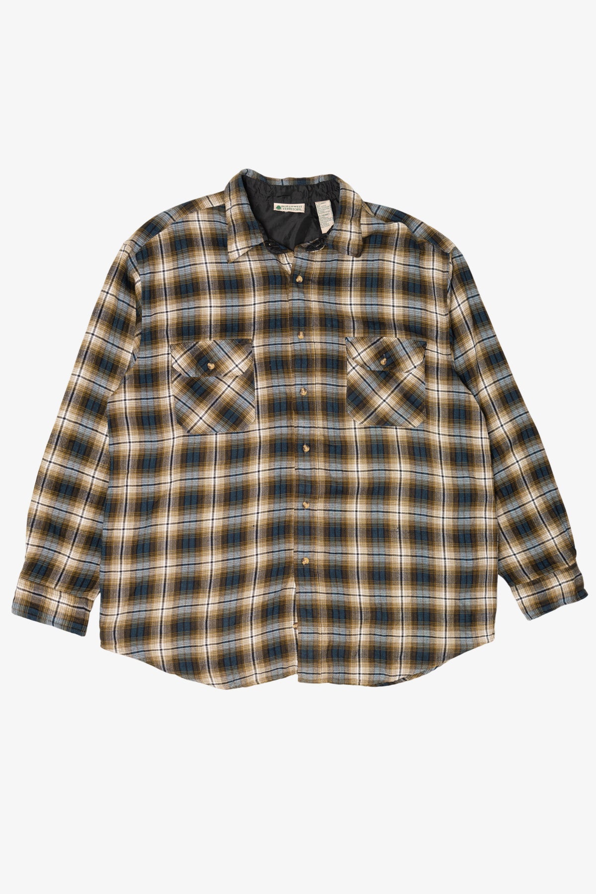 Vintage Plaid Northwest Territory Flannel Button Up Shirt (1990s)