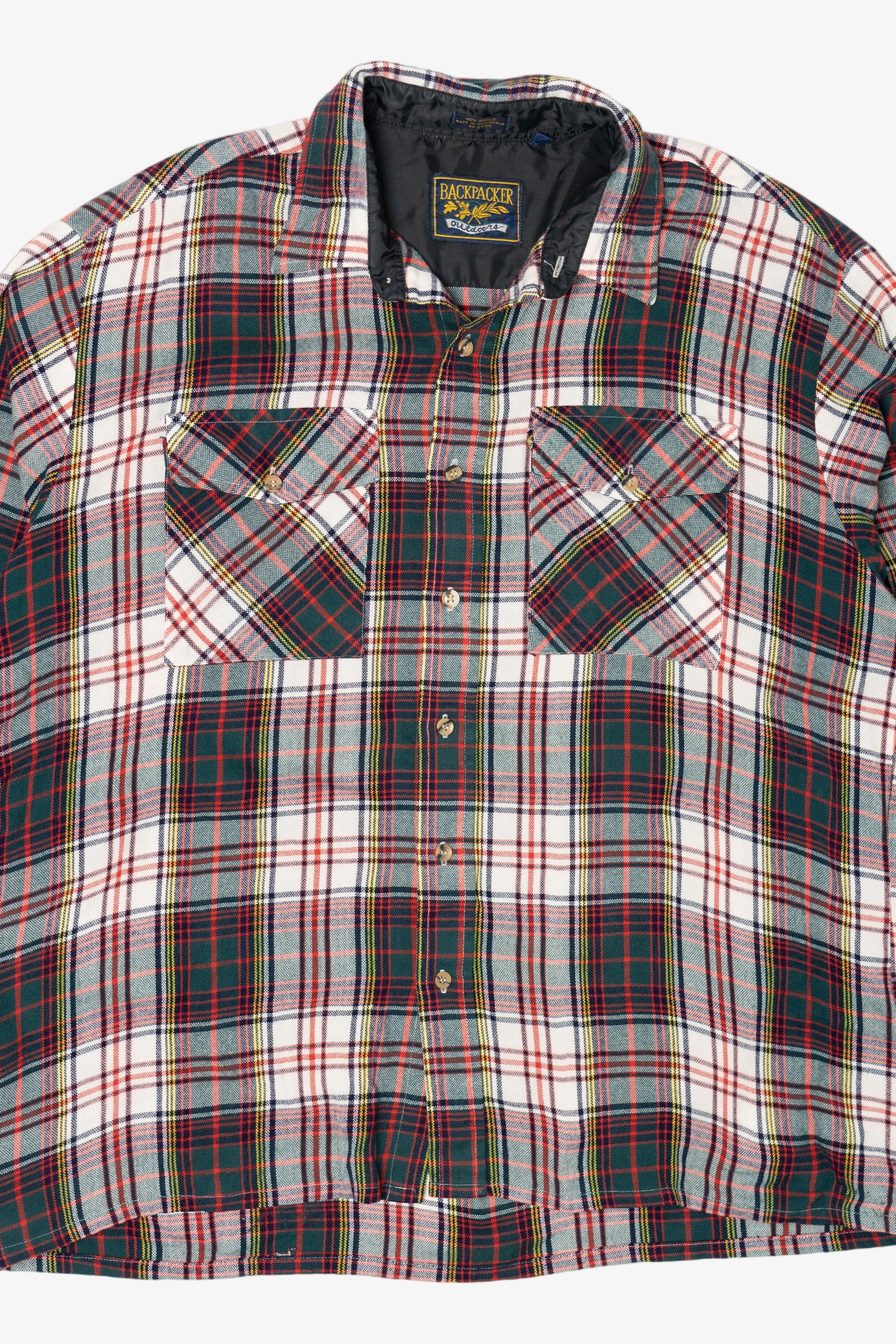 Vintage Plaid Backpacker Outdoors Flannel Shirt (1980s)
