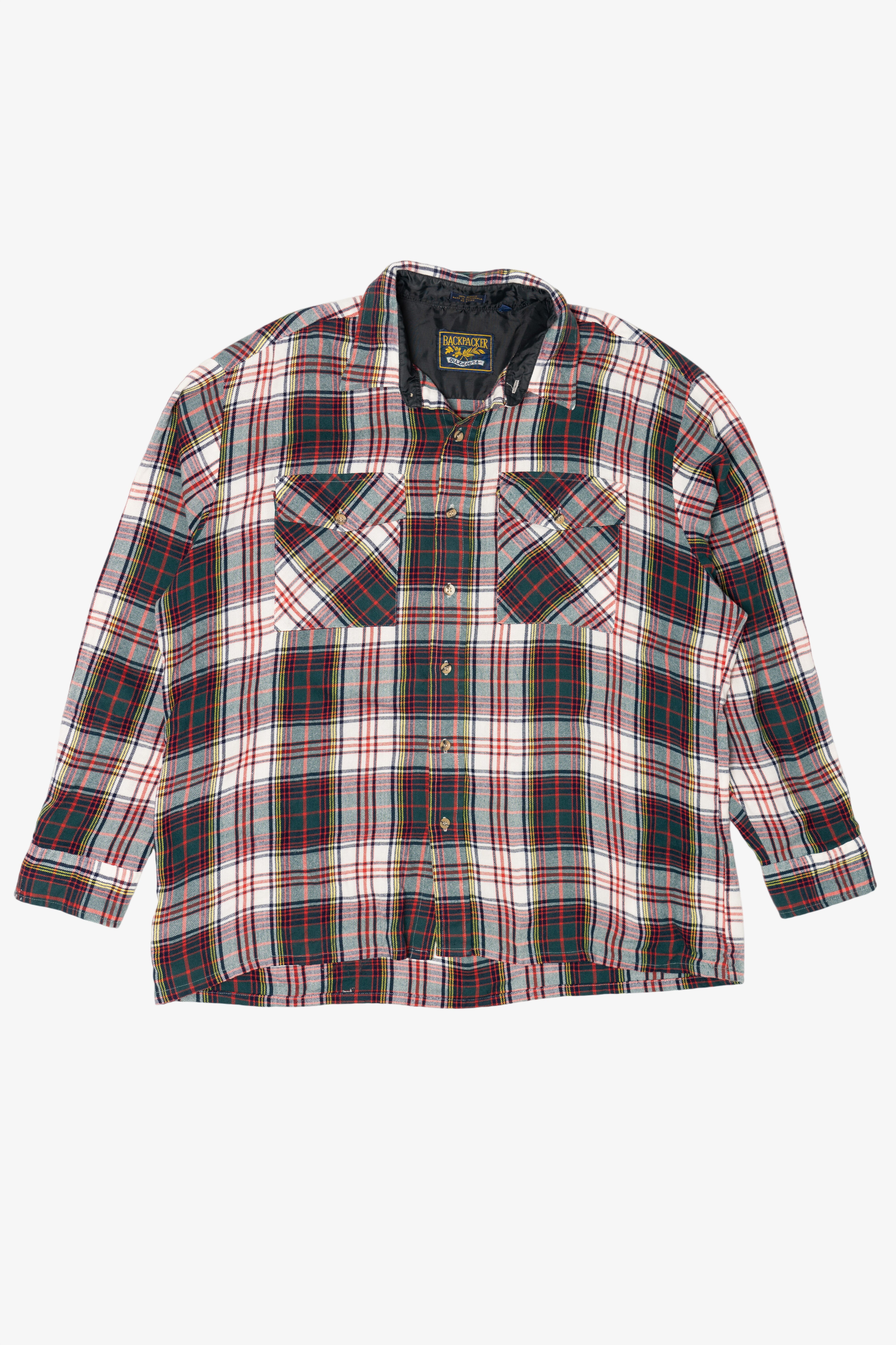 Vintage Plaid Backpacker Outdoors Flannel Shirt (1980s)