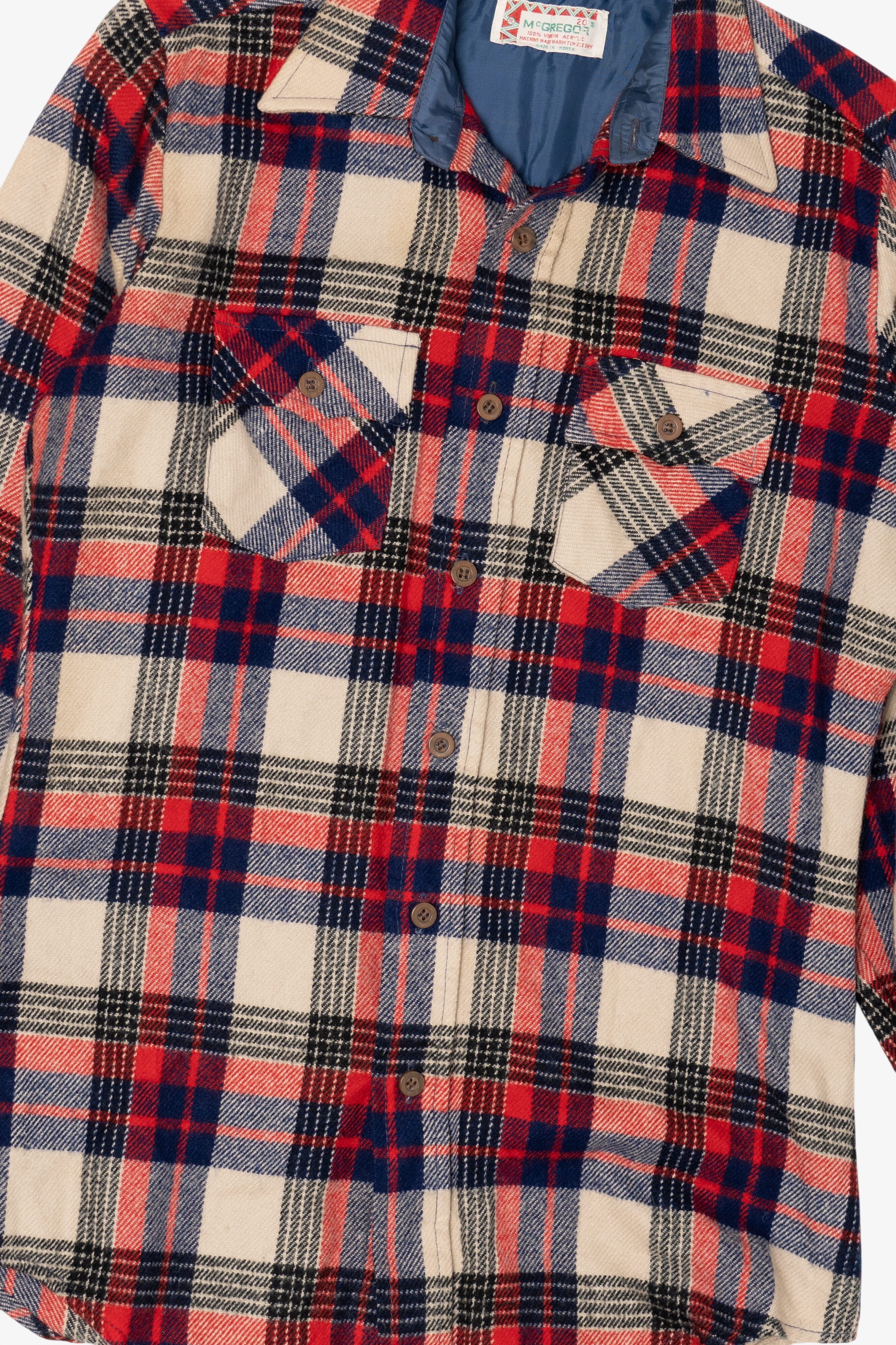 Vintage Red Plaid McGregor Button Up Shirt (1980s)