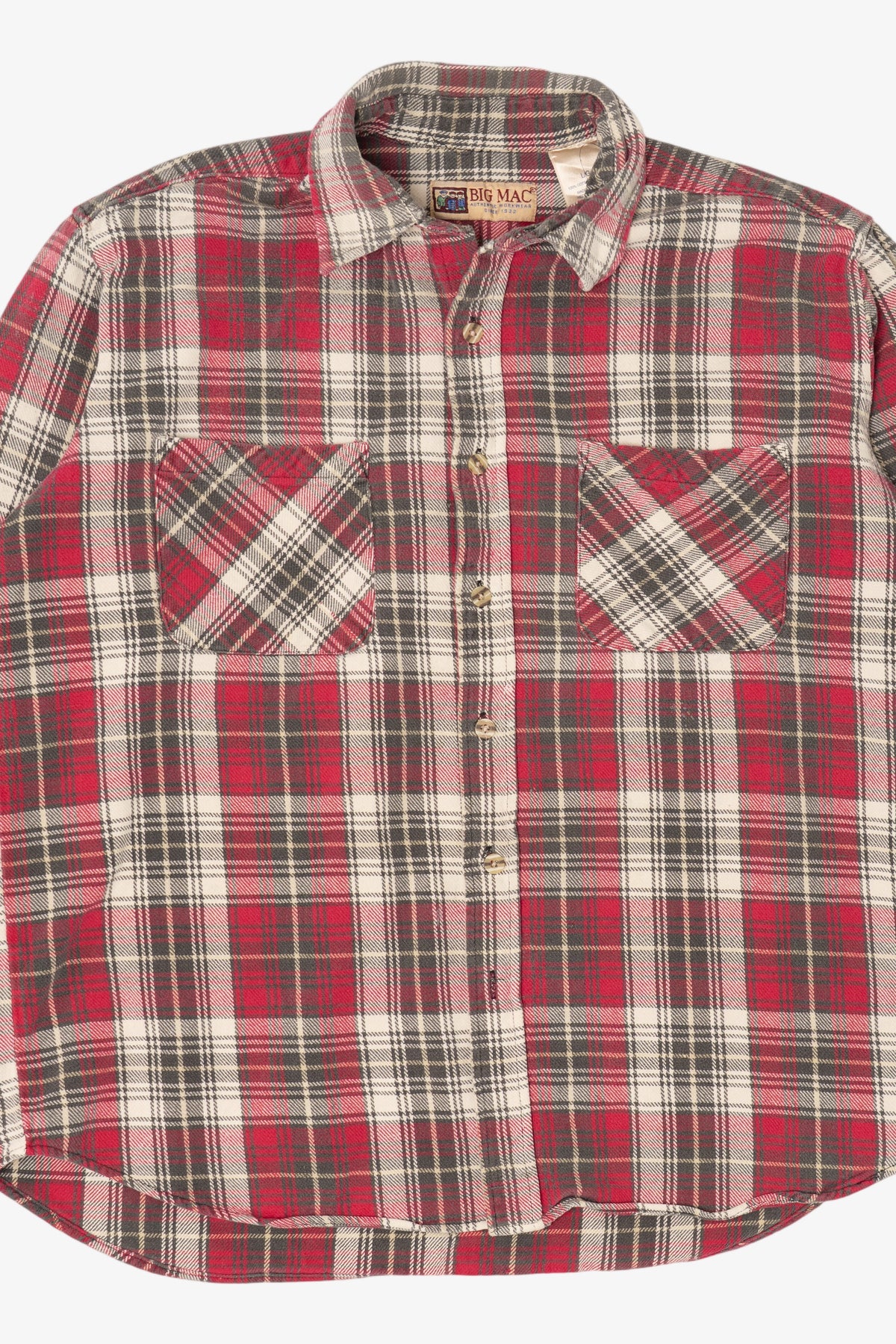 Vintage Red Big Mac Button Up Flannel Shirt (1990s)