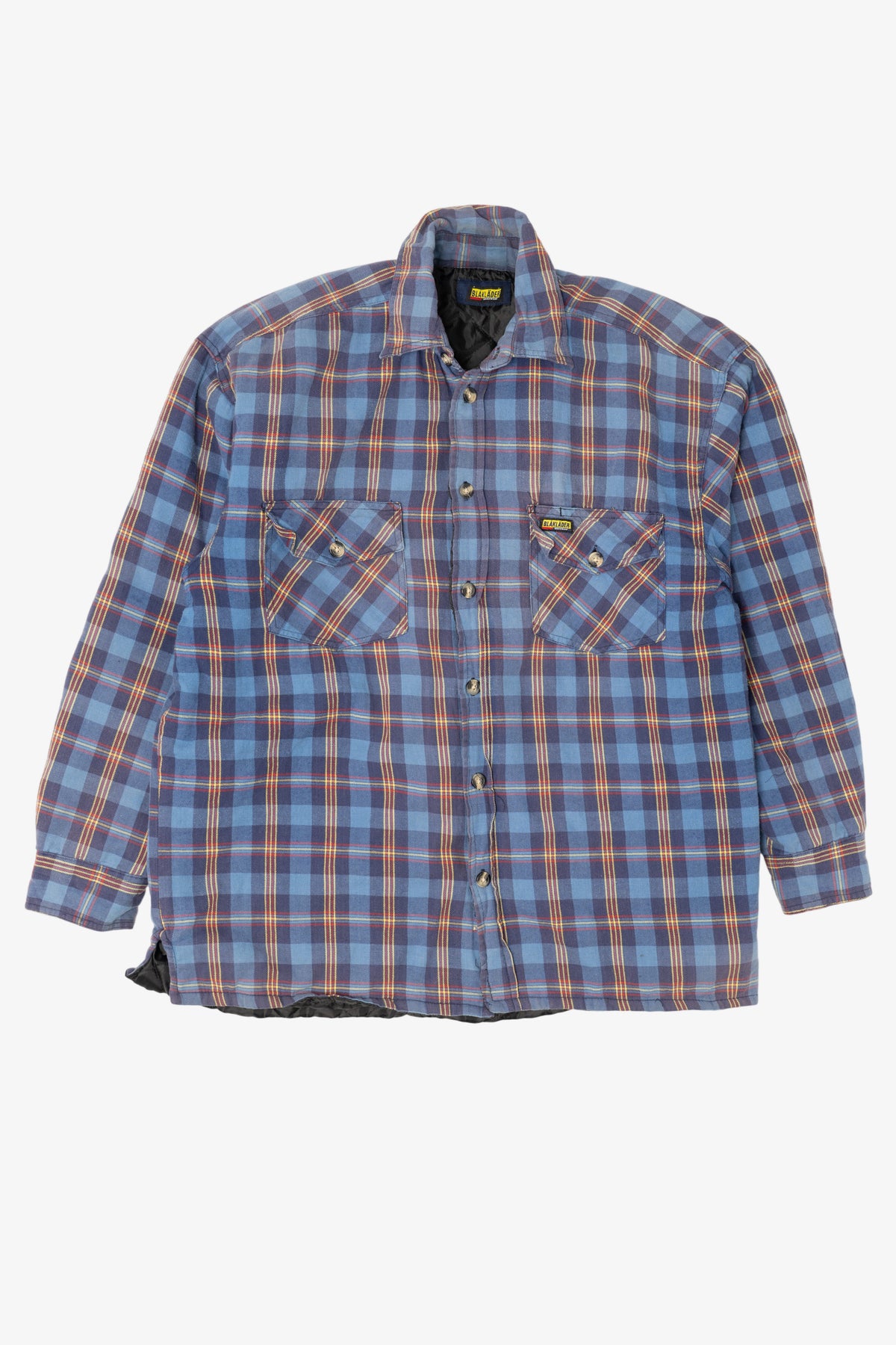 Vintage Blue Blåkläder Quilt Lined Flannel Shirt (1990s)