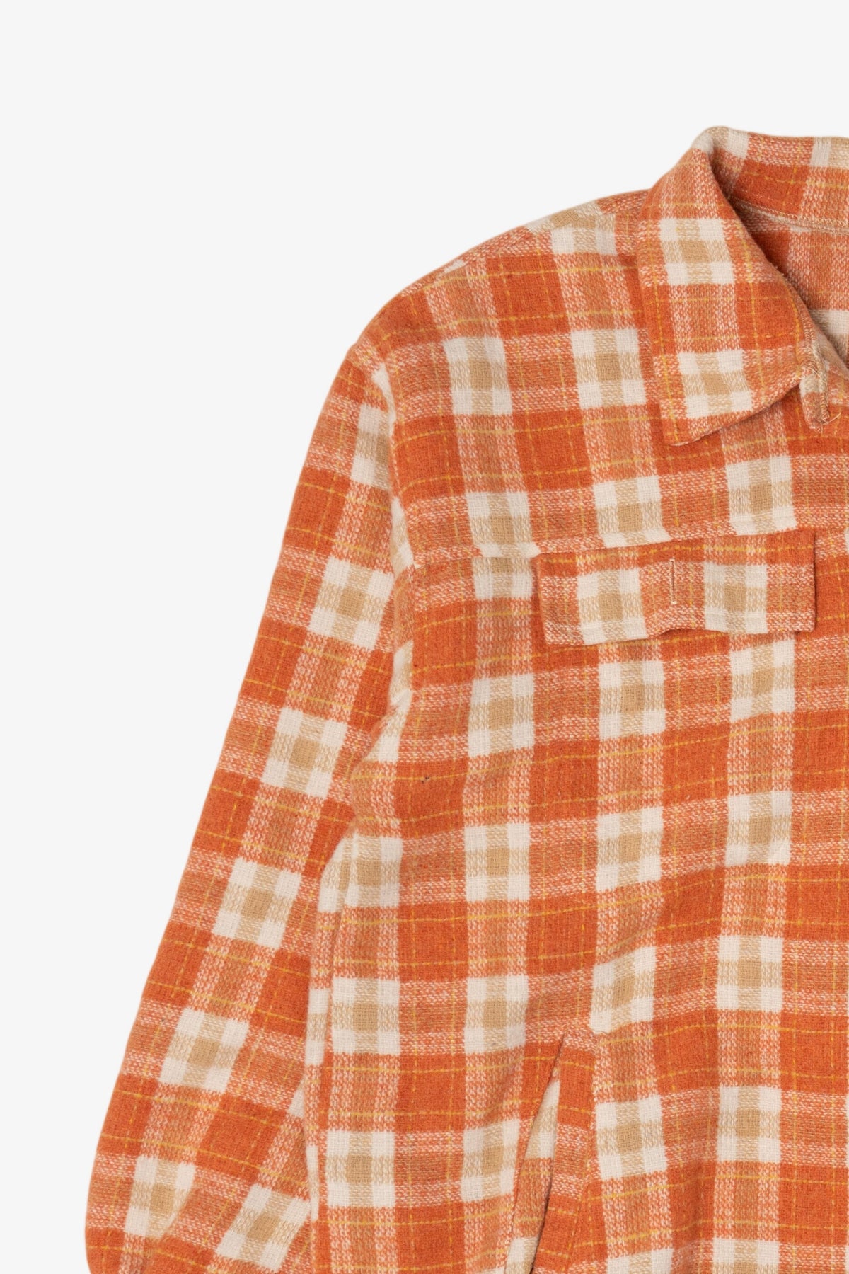 Orange Easel Button Up Flannel Shirt (2020s)