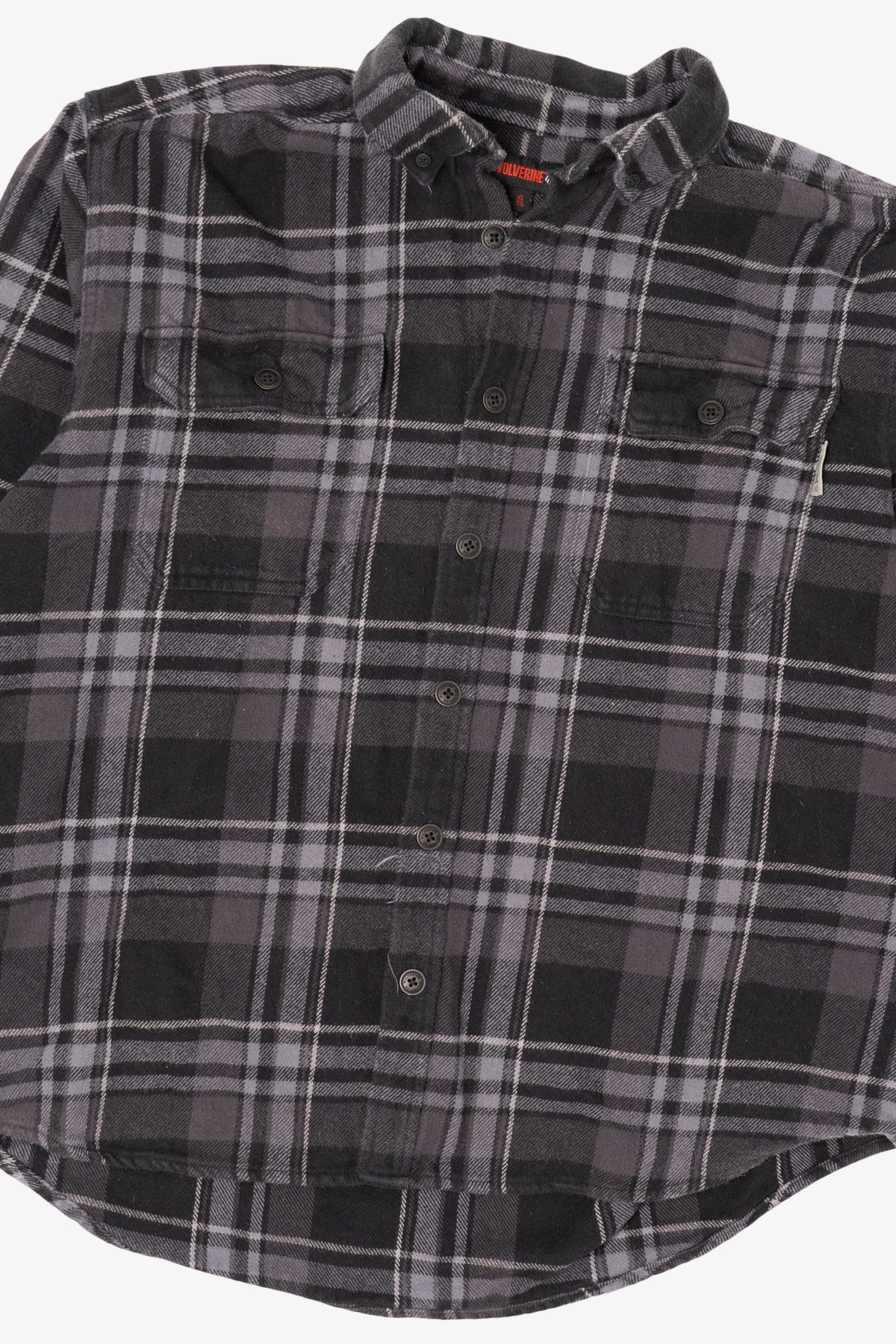 Dark Gray Plaid Wolverine Button Up Shirt (2010s)
