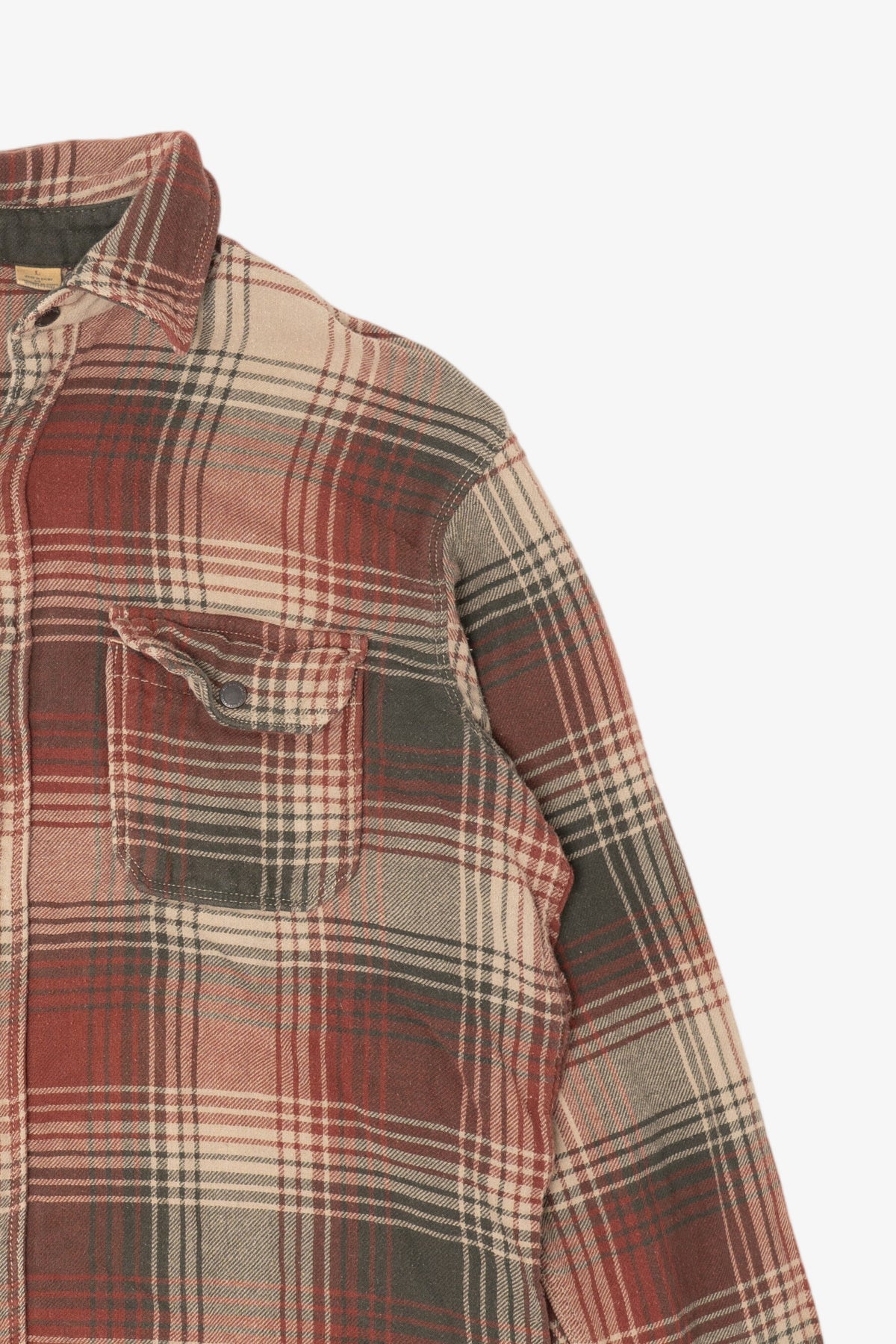 Plaid Red Head Ranch Button Up Shirt (2010s)