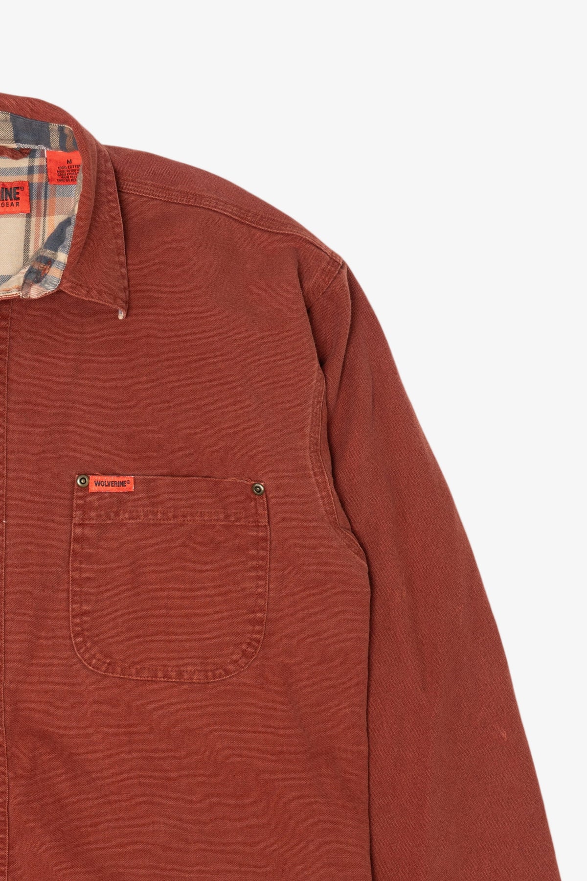 Vintage Wolverine Plaid Lined Button Up Shirt (1990s)
