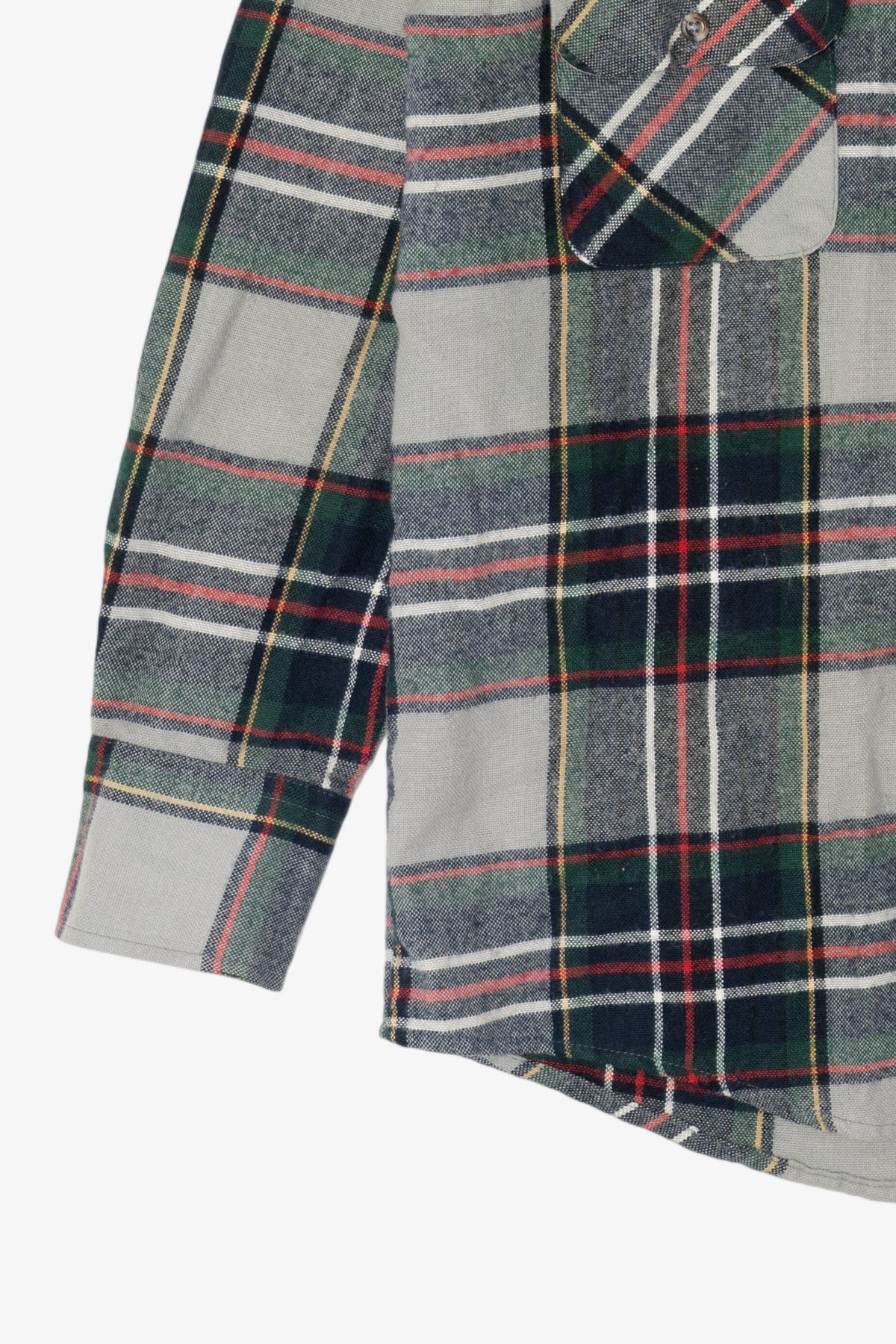 Vintage Gray Northwest Territory Button Up Flannel Shirt (1990s)