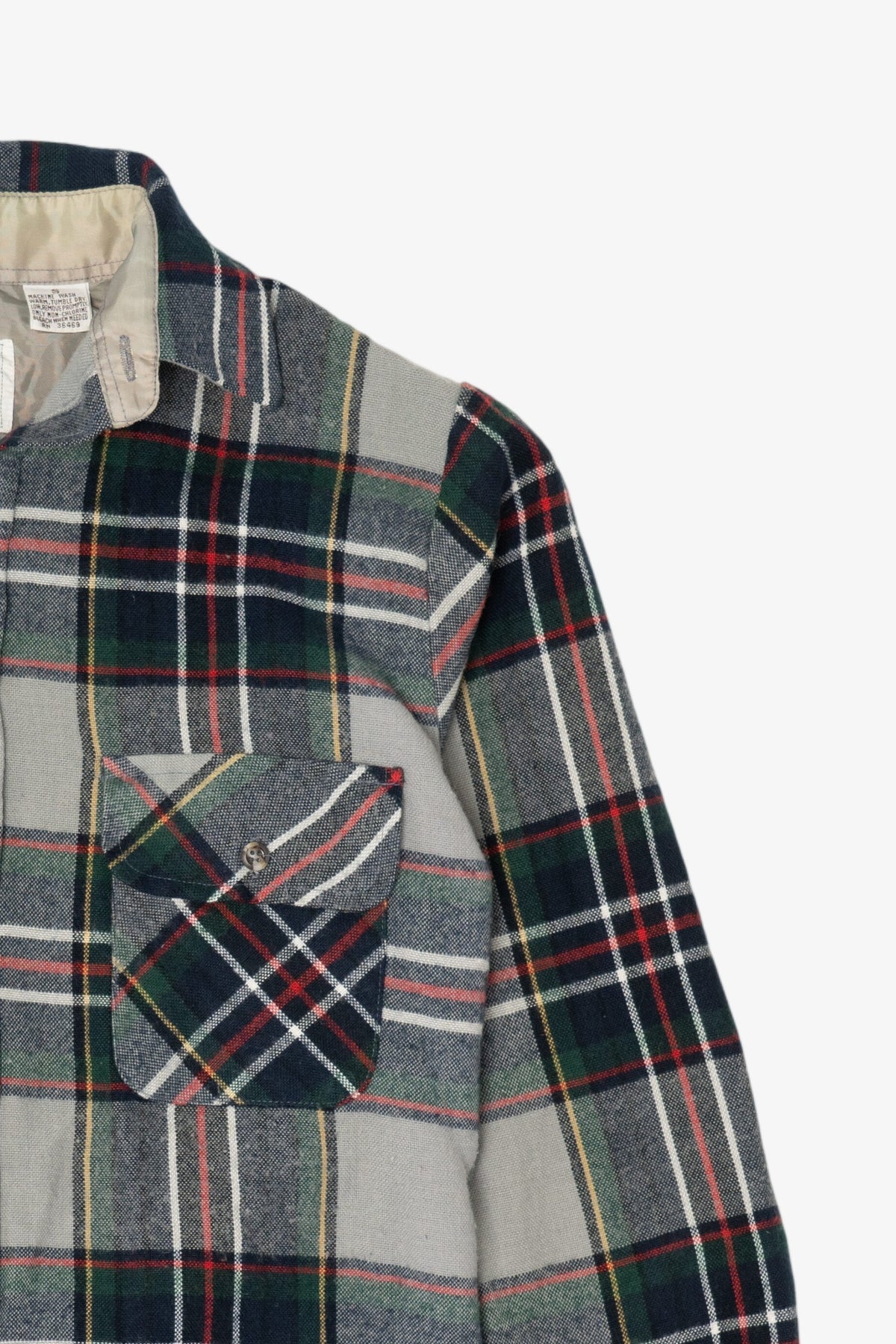 Vintage Gray Northwest Territory Button Up Flannel Shirt (1990s)