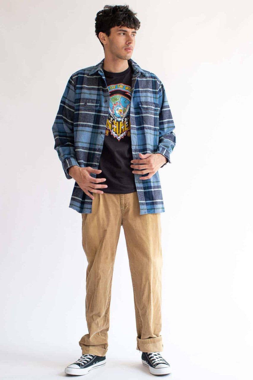Blue L.L. Bean Vintage Flannel 2547