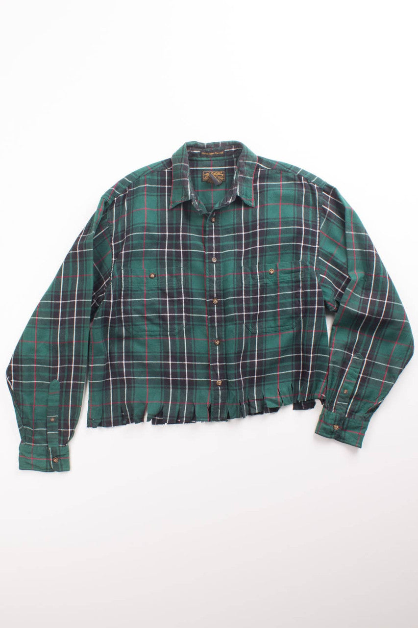 Cropped Eddie Bauer Flannel Shirt