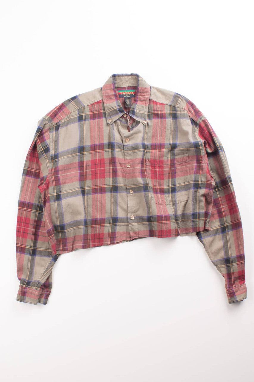 Vintage Cropped Tango Flannel Shirt