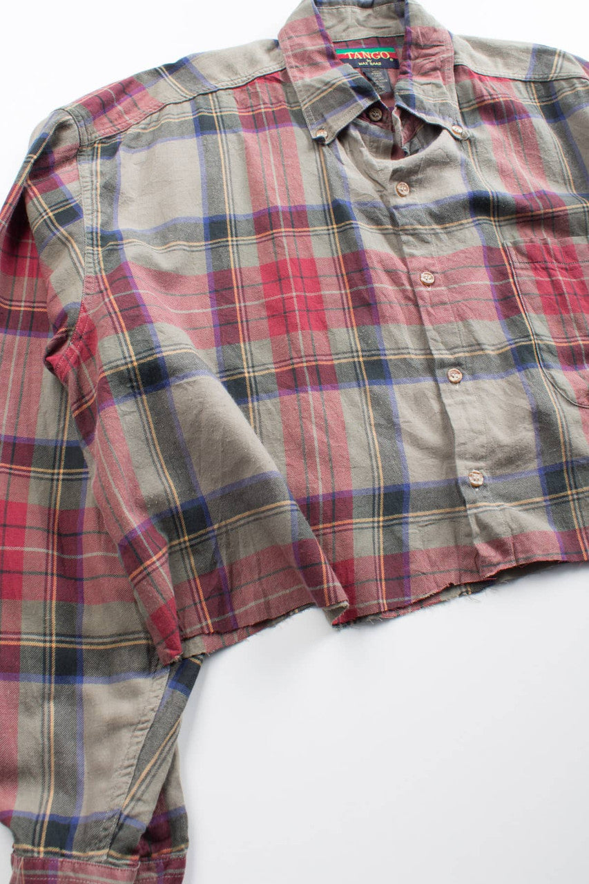 Vintage Cropped Tango Flannel Shirt