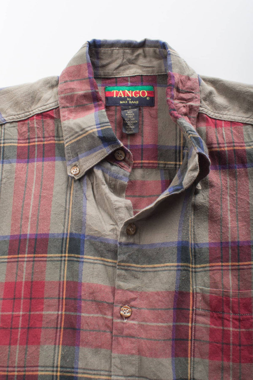 Vintage Cropped Tango Flannel Shirt