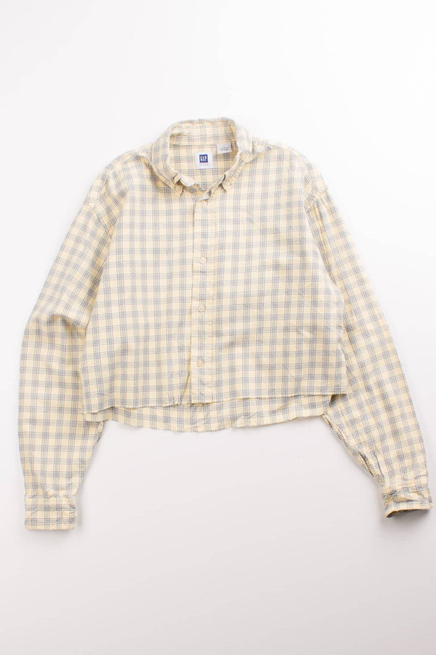 Cropped Gap Flannel Shirt (2000s)