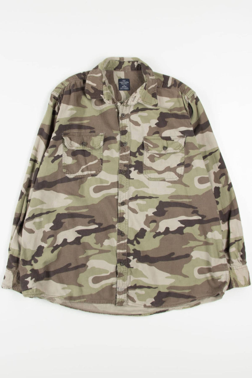 Camouflage Faded Glory Flannel Shirt (2000s)