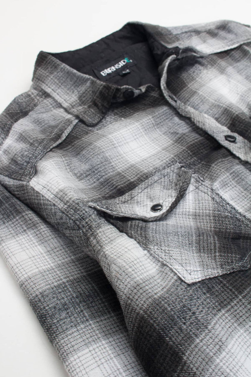 Black Burnside Flannel Shirt 3727