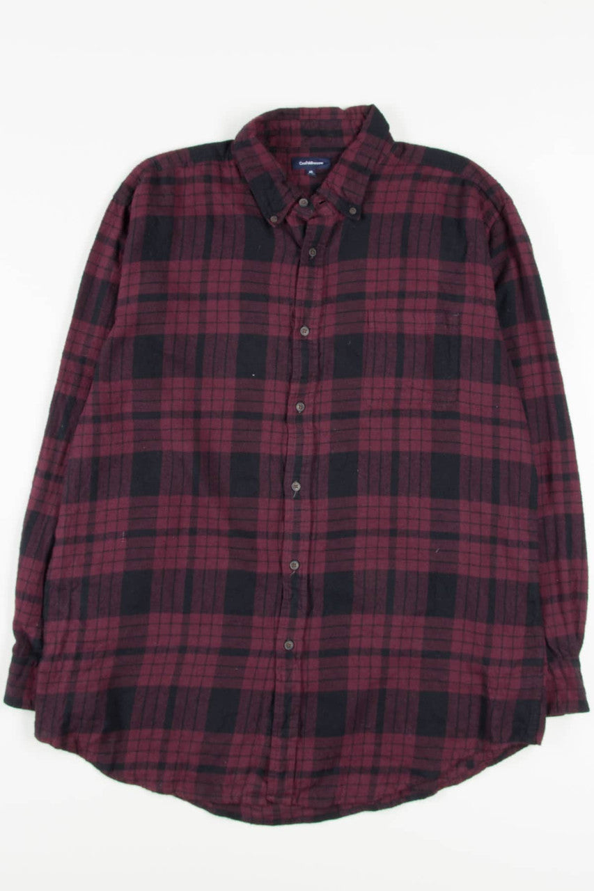 Burgundy Croft & Barrow Flannel Shirt 3748