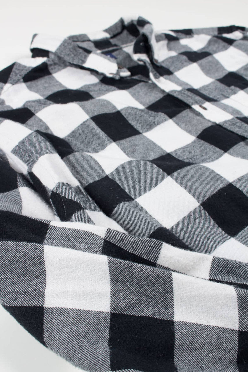 Buffalo Plaid Croft & Barrow Flannel Shirt 3764