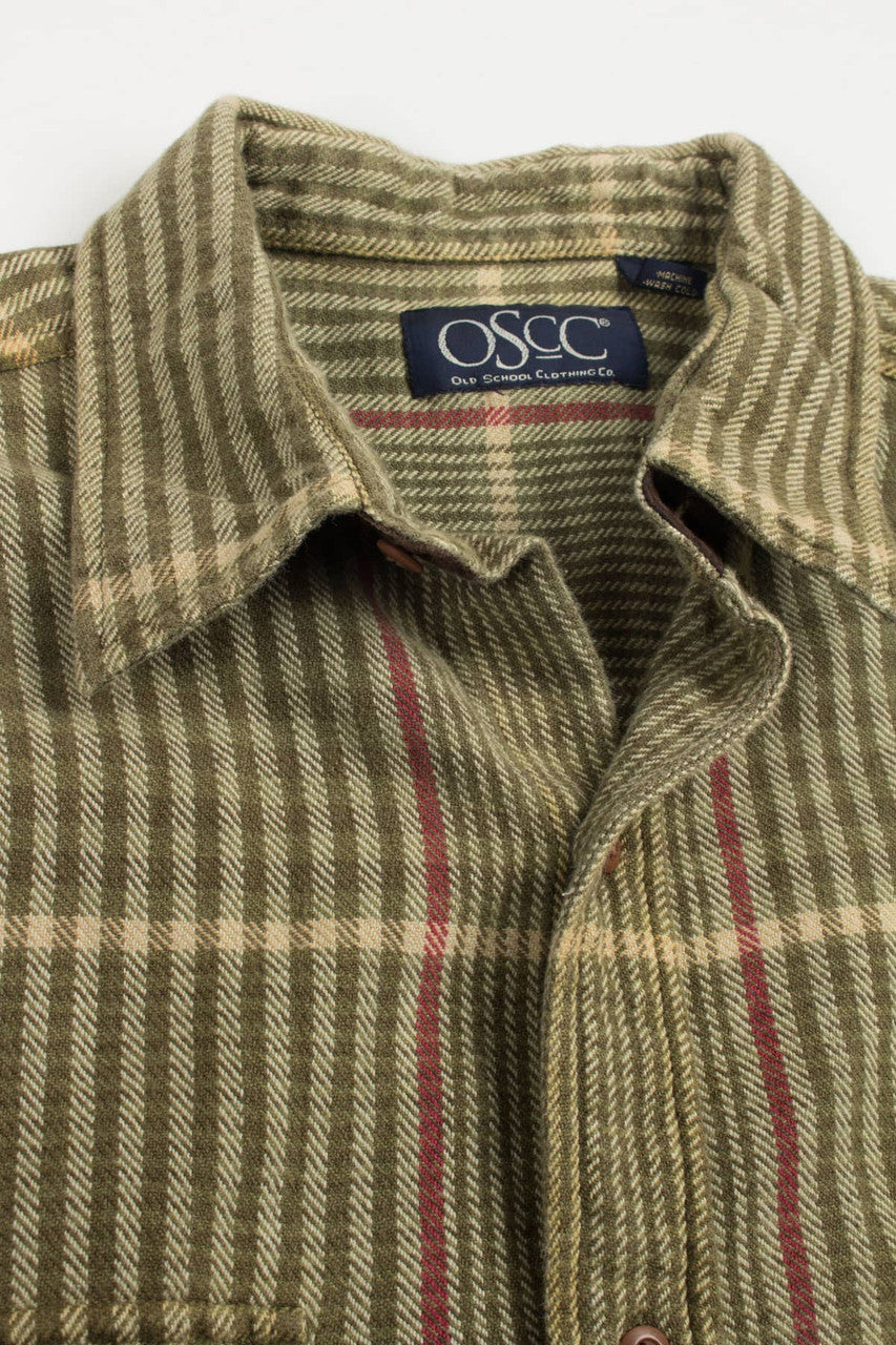Vintage OSCC Flannel Shirt 3767