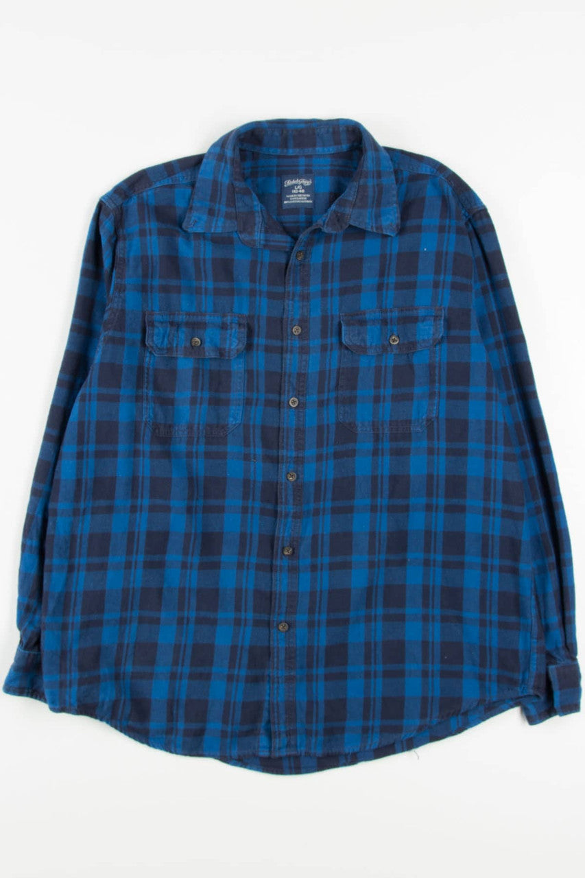 Blue Faded Glory Flannel Shirt 3768