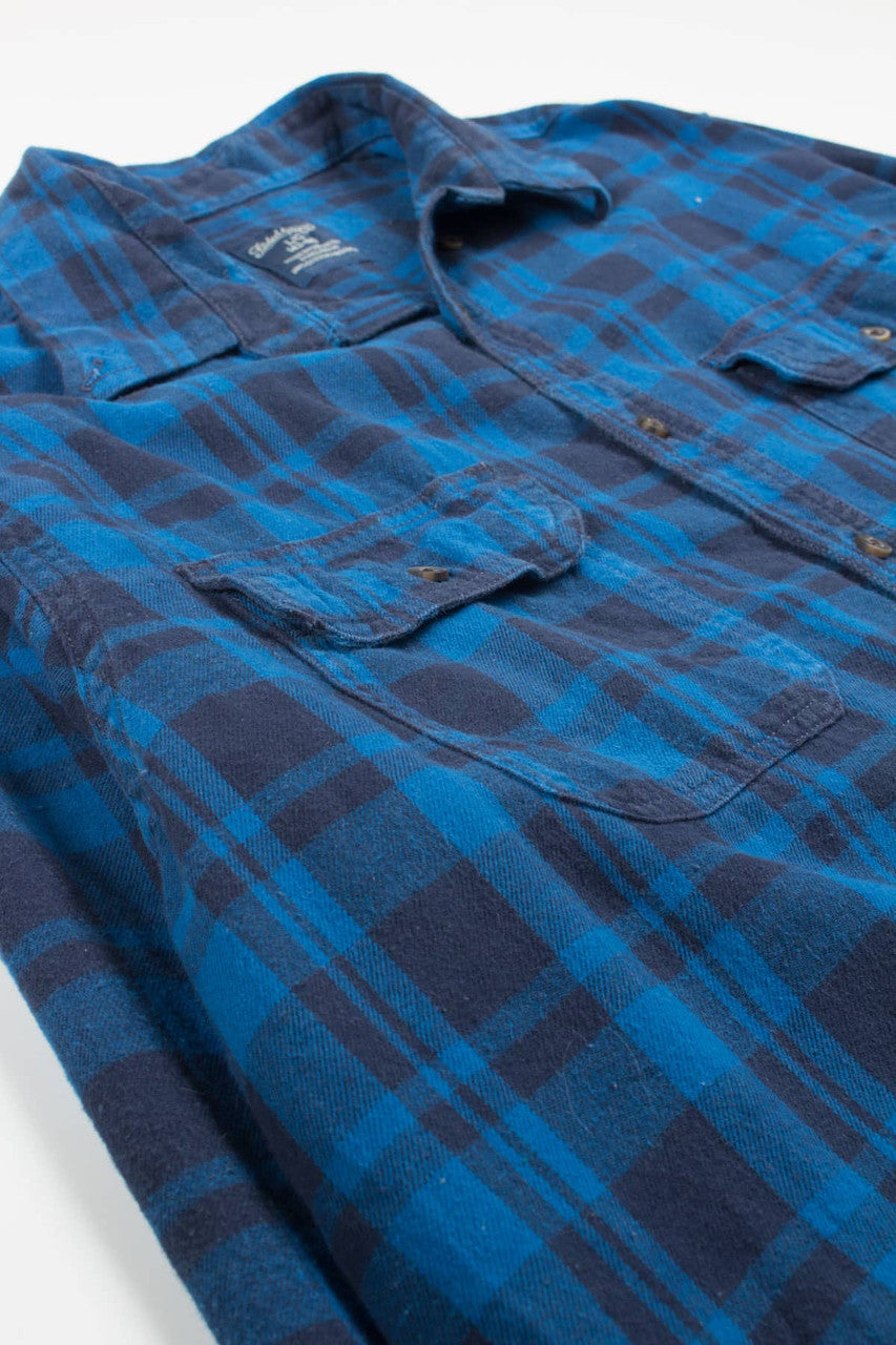 Blue Faded Glory Flannel Shirt 3768
