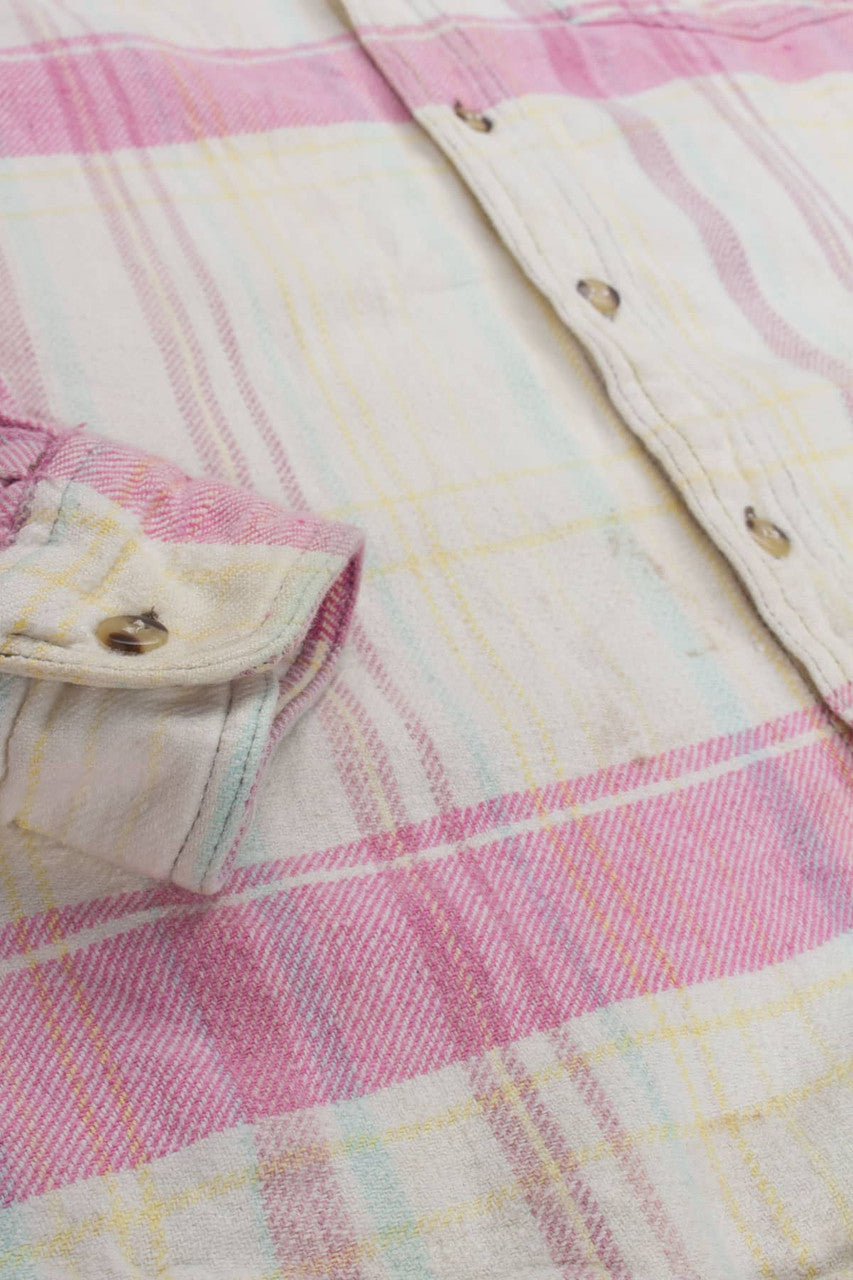 Vintage Pastel Spring Flannel Shirt 3819