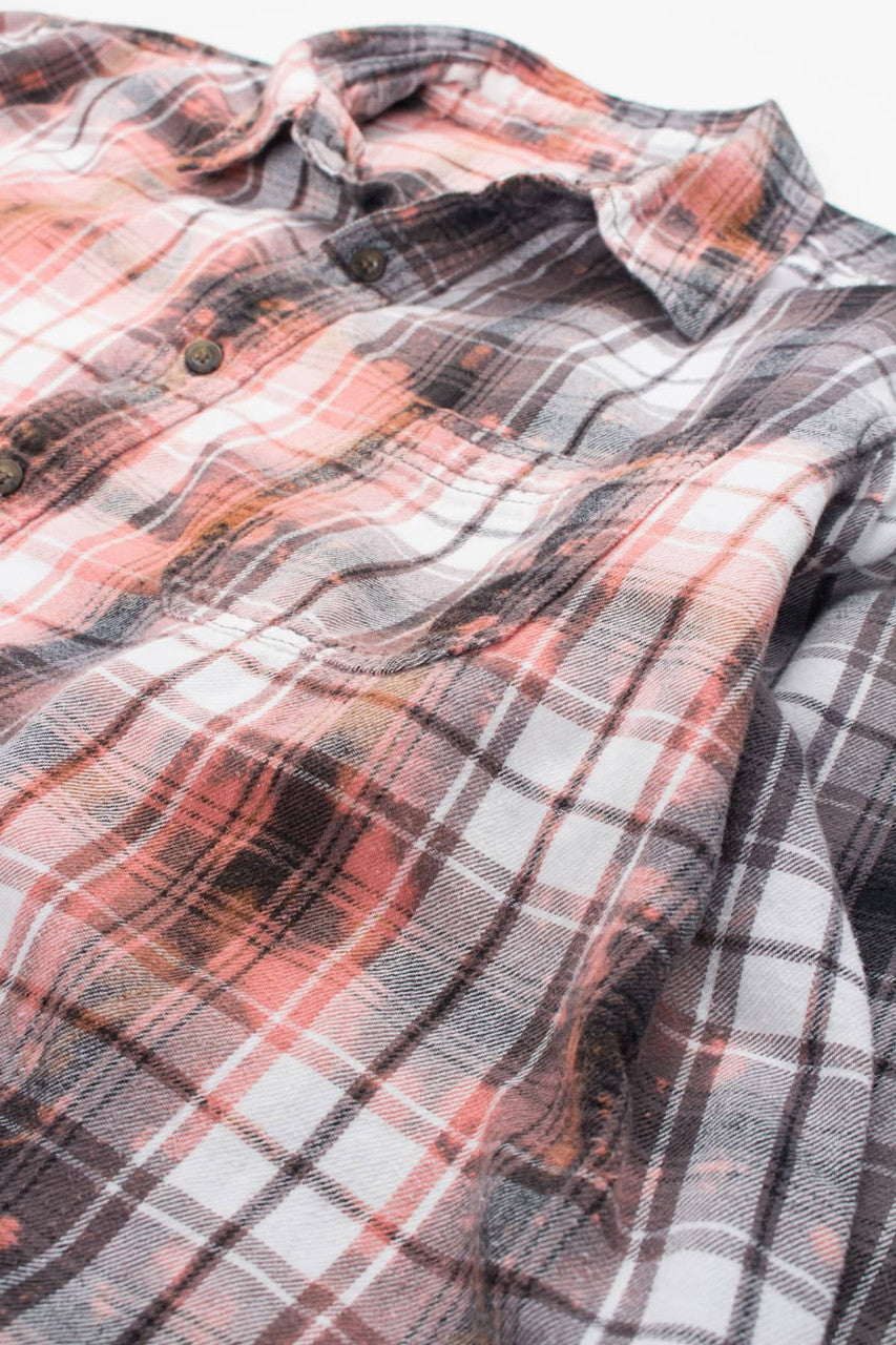 Bleached Faded Glory Flannel Shirt 3853