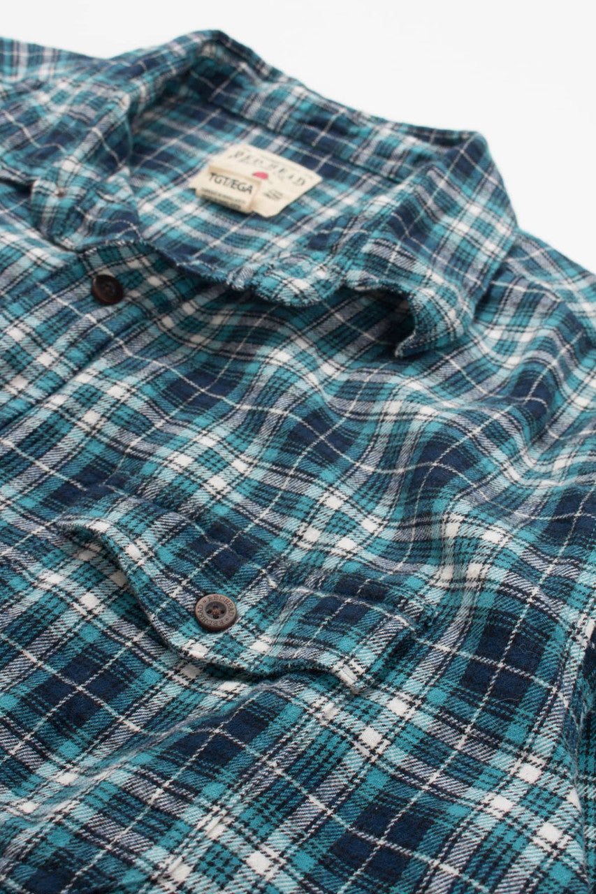 Teal Red Head Flannel Shirt 3867