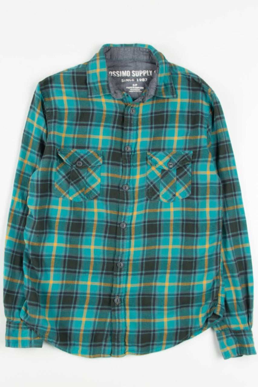 Teal Mossimo Flannel Shirt 3882