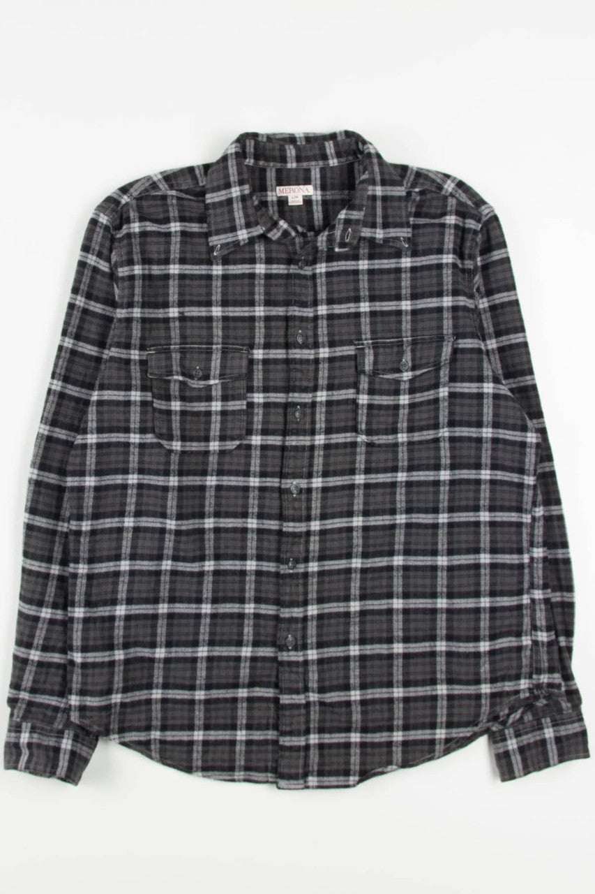 Charcoal Merona Flannel Shirt 3883