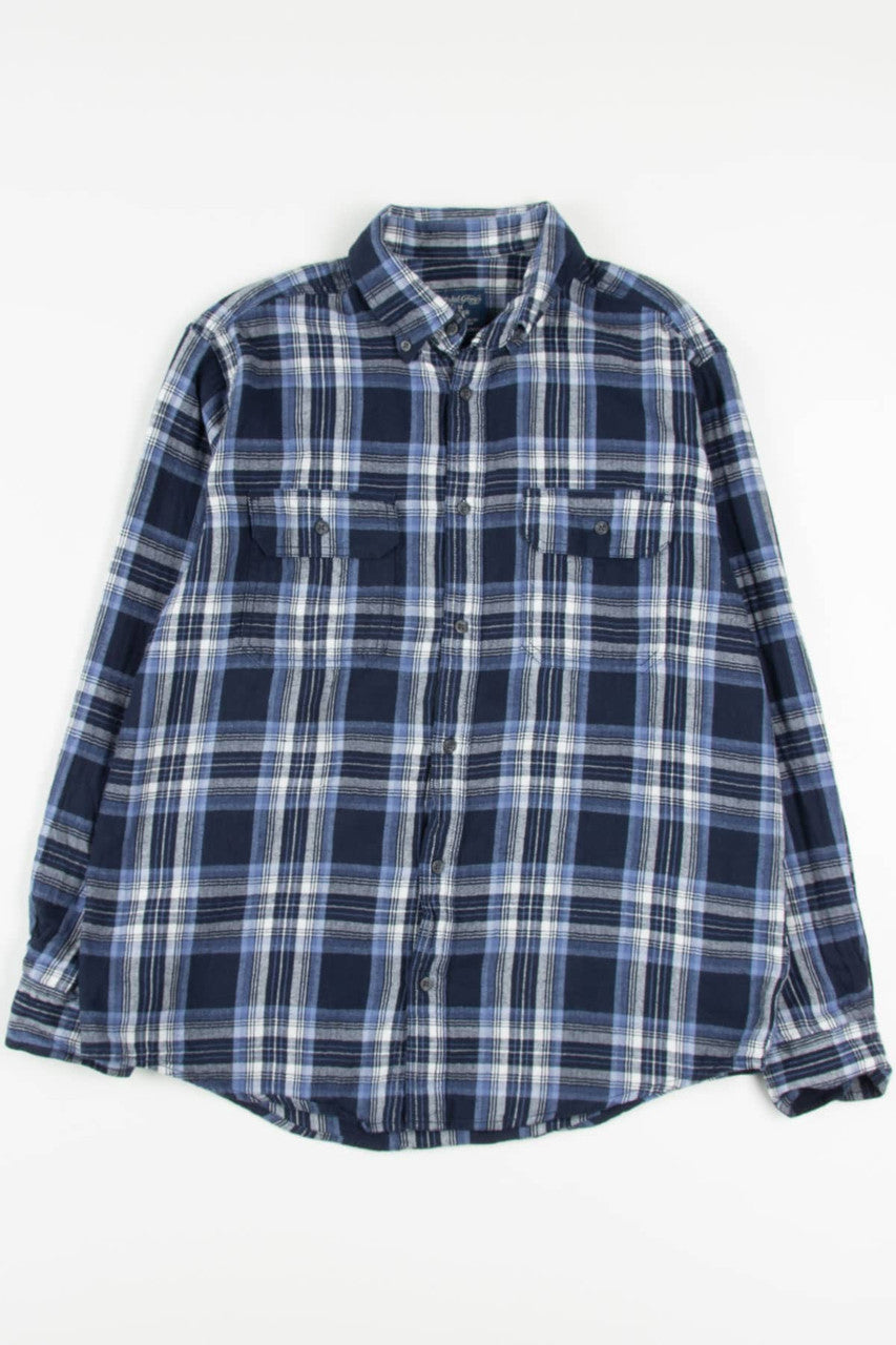 Blue Faded Glory Flannel Shirt 3887