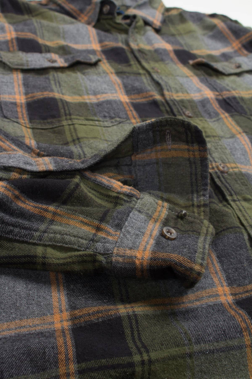 Olive George Flannel Shirt 3890