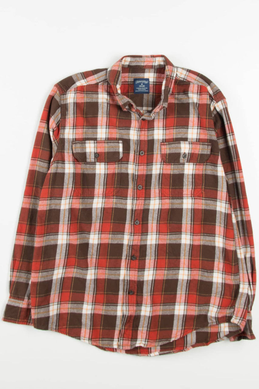 Rust Faded Glory Flannel Shirt 3911