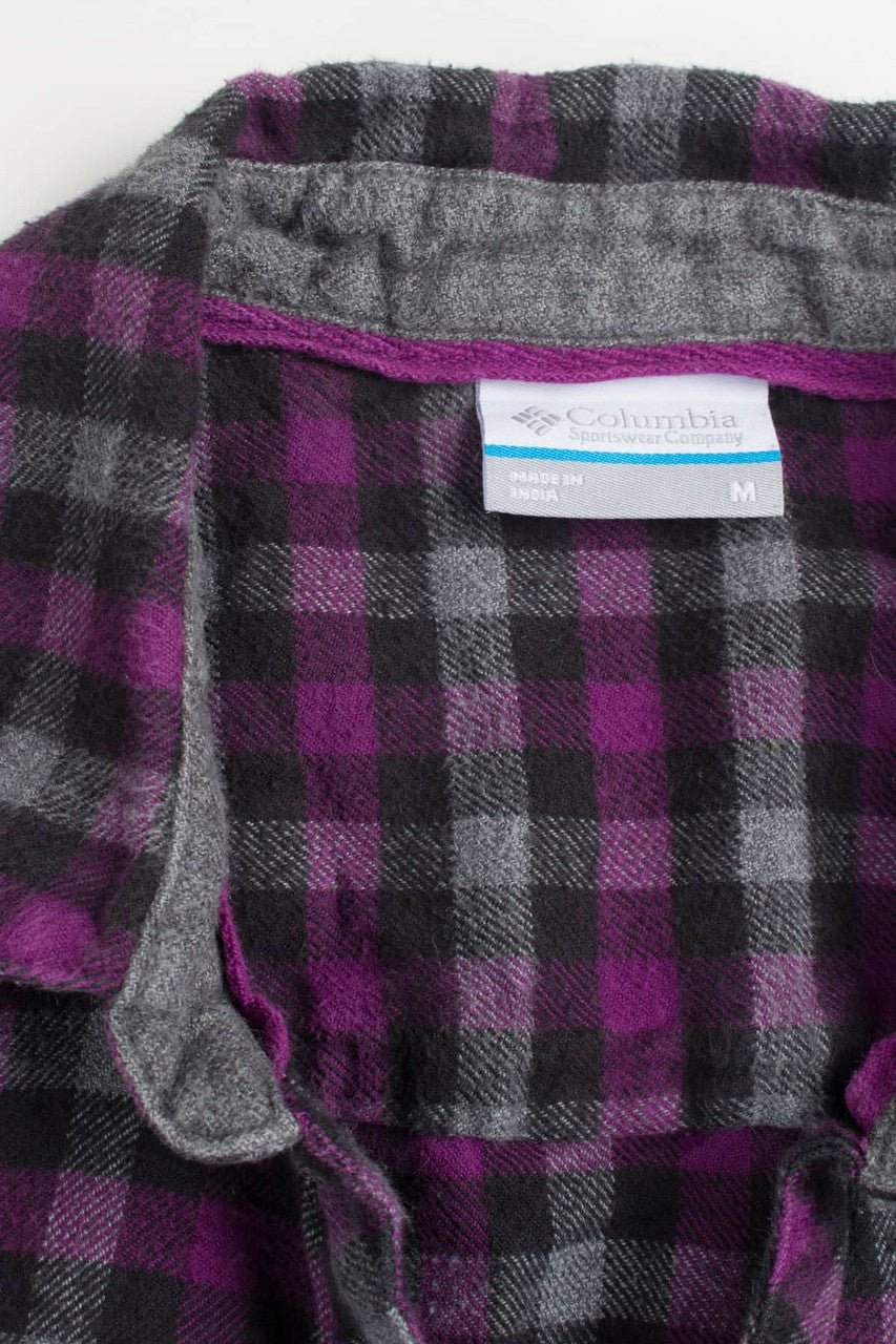 Women's Purple Columbia Flannel Shirt 3924