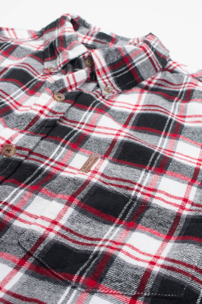 Black & Red Chaps Flannel Shirt 3954
