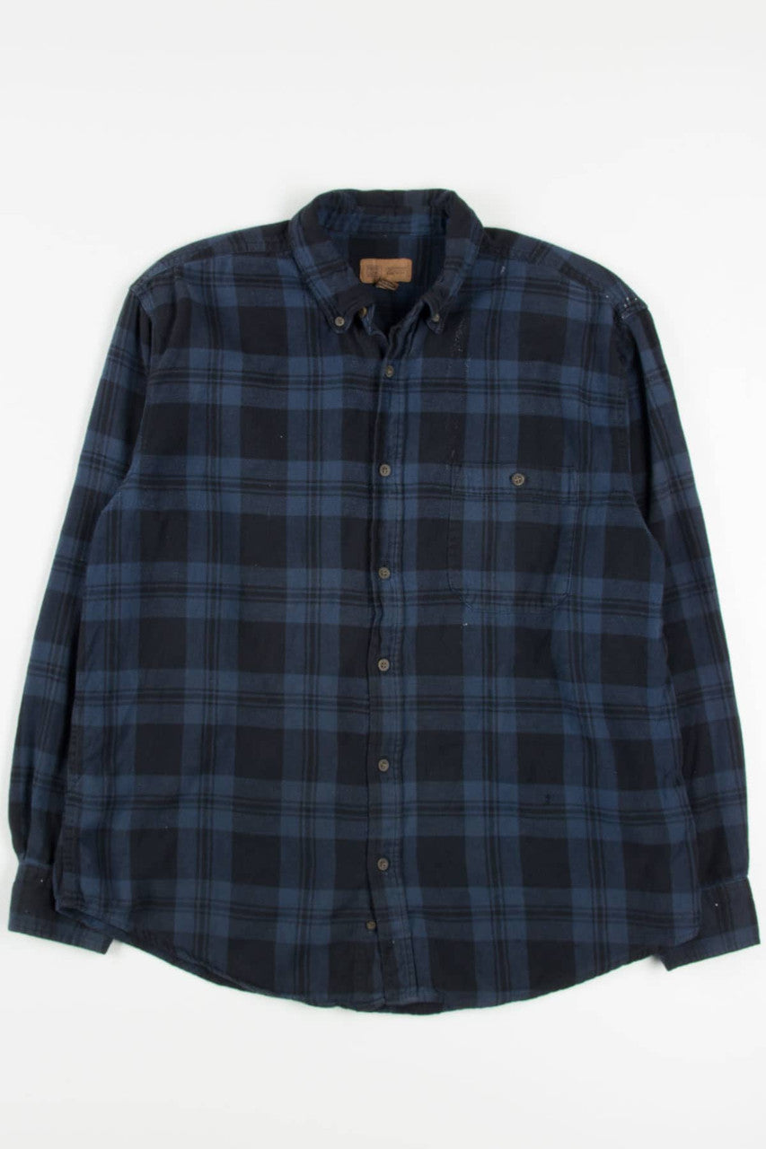 Blue Faded Glory Flannel Shirt 3985