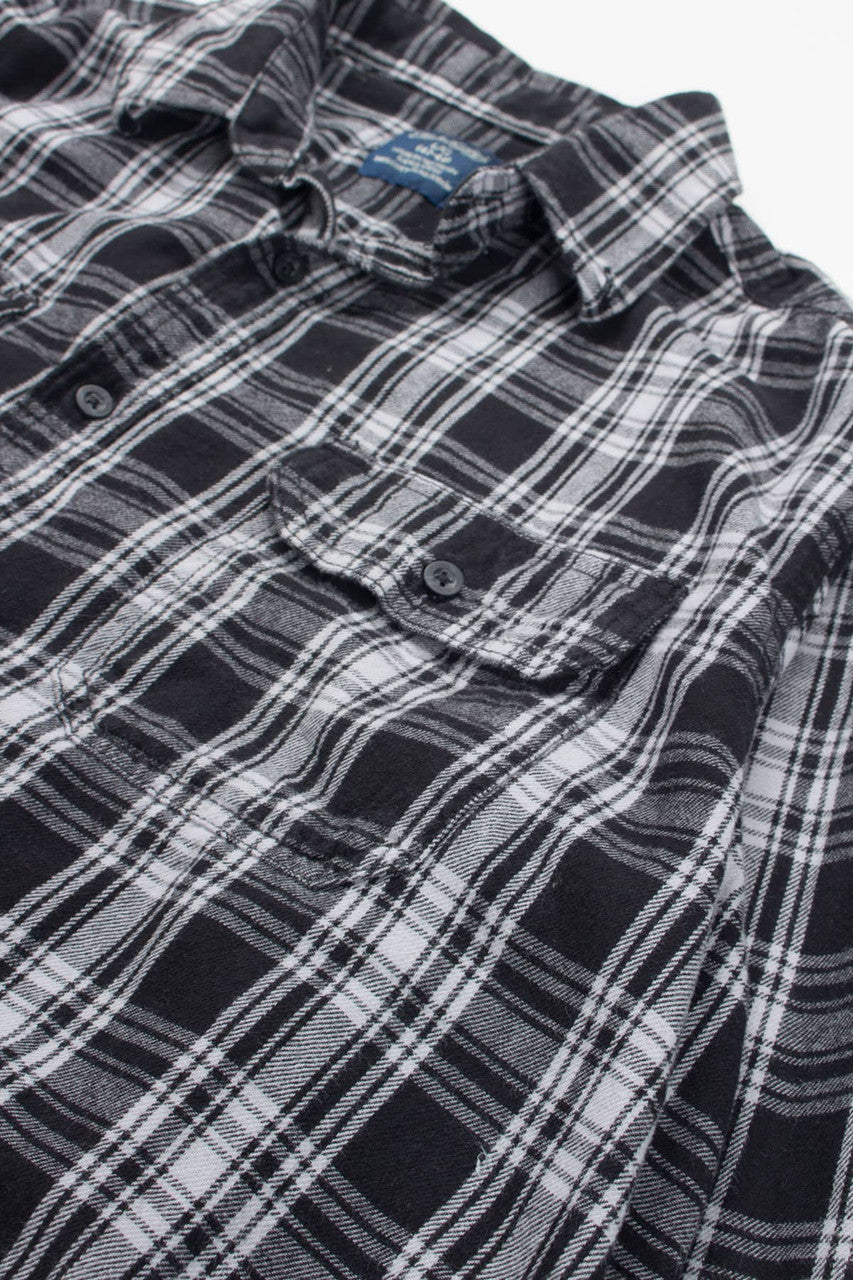 Black Faded Glory Flannel Shirt 3993