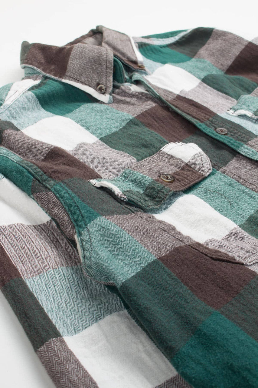 Emerald Faded Glory Flannel Shirt 4002