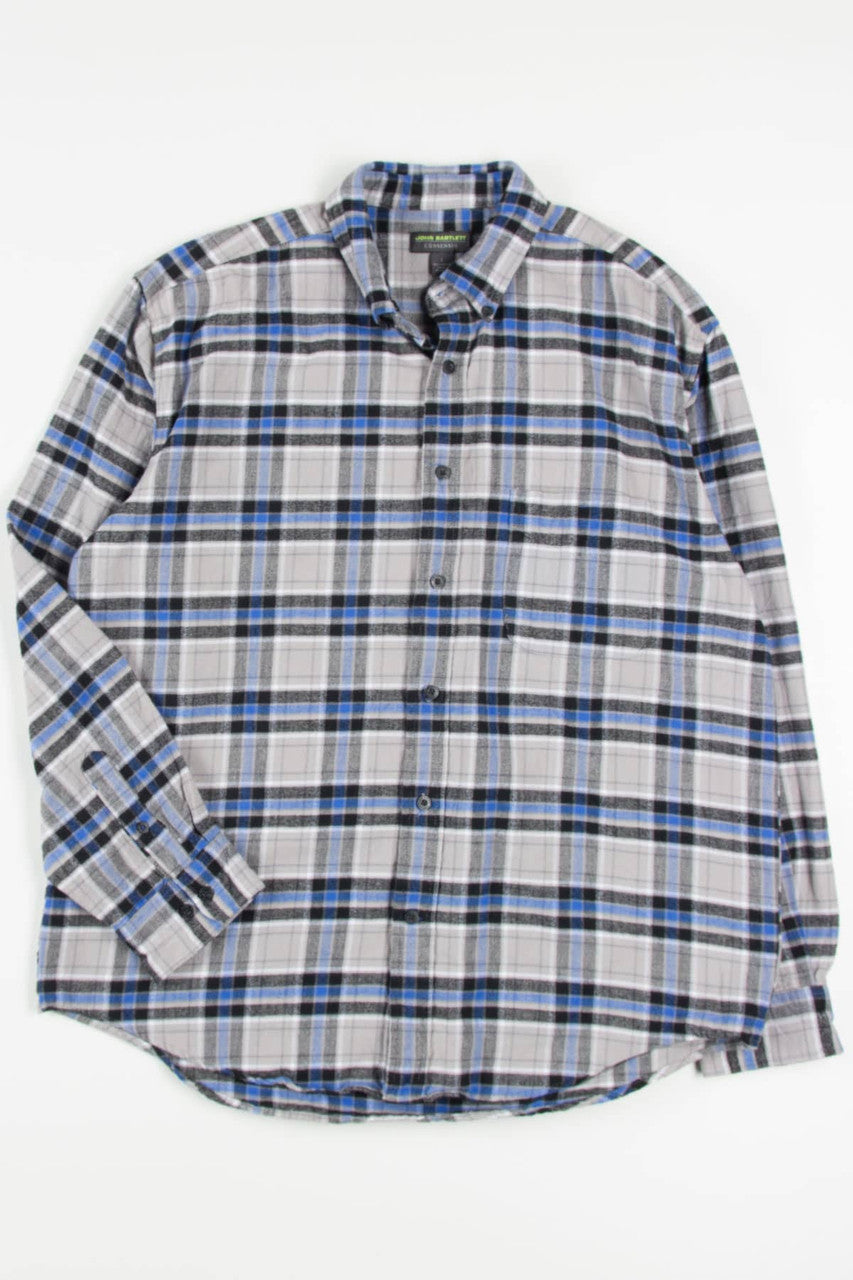 Light Grey John Bartlett Flannel Shirt 4003
