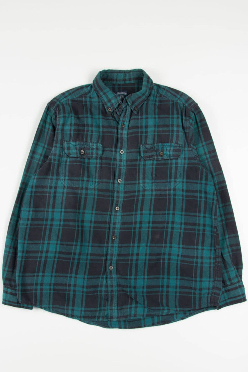Teal Faded Glory Flannel Shirt 4007