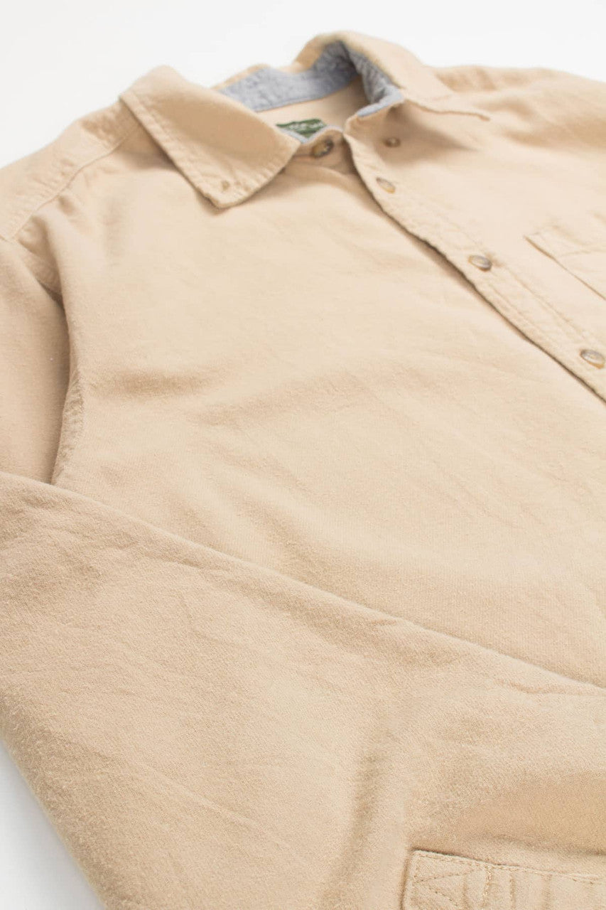 Beige Eddie Bauer Flannel Shirt 4019