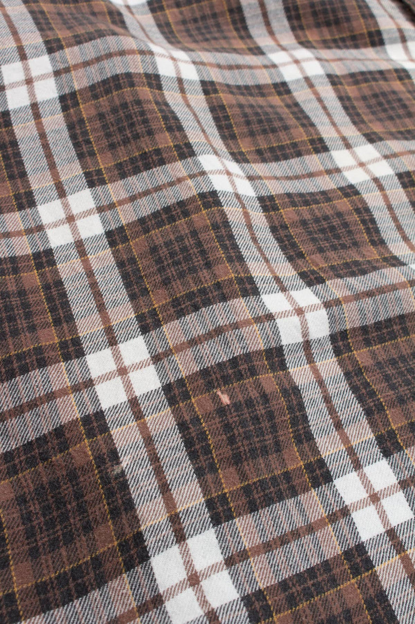 Brown Faded Glory Flannel Shirt 4038